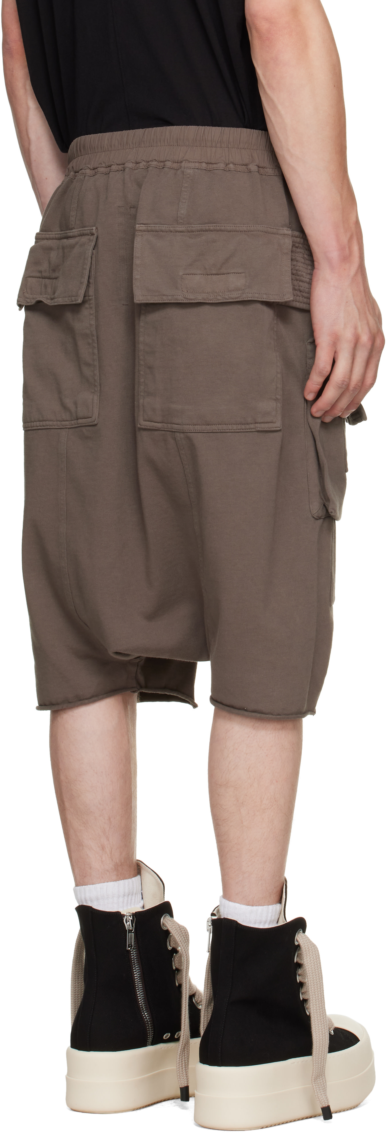 Rick Owens DRKSHDW: トープ Tower Creatch Cargo Pods ショートパンツ