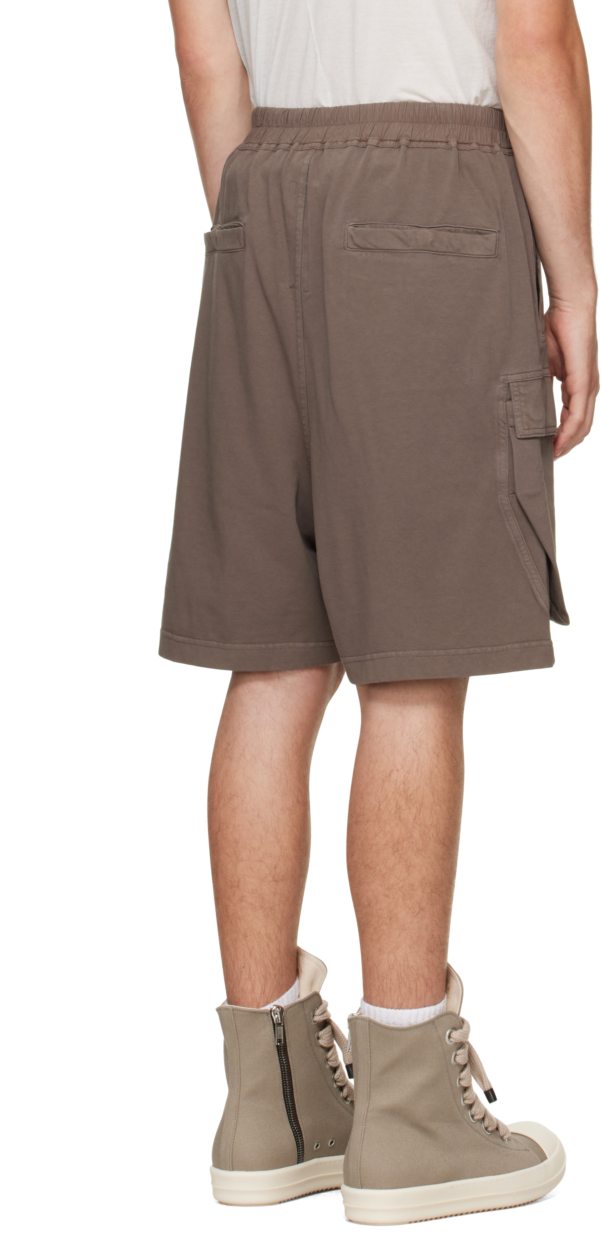 Rick Owens DRKSHDW: トープ Tower Cargobela ショートパンツ | SSENSE