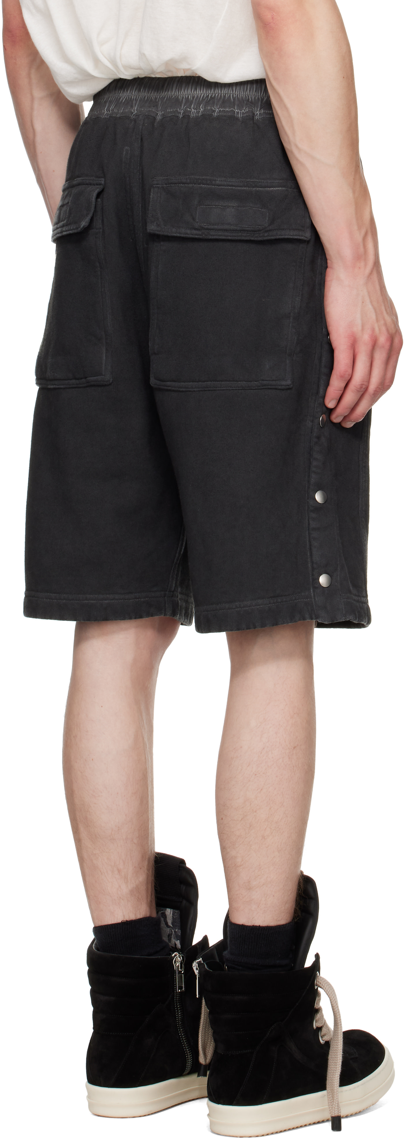 Rick Owens DRKSHDW: ブラック Tower Pusher ショートパンツ | SSENSE 日本