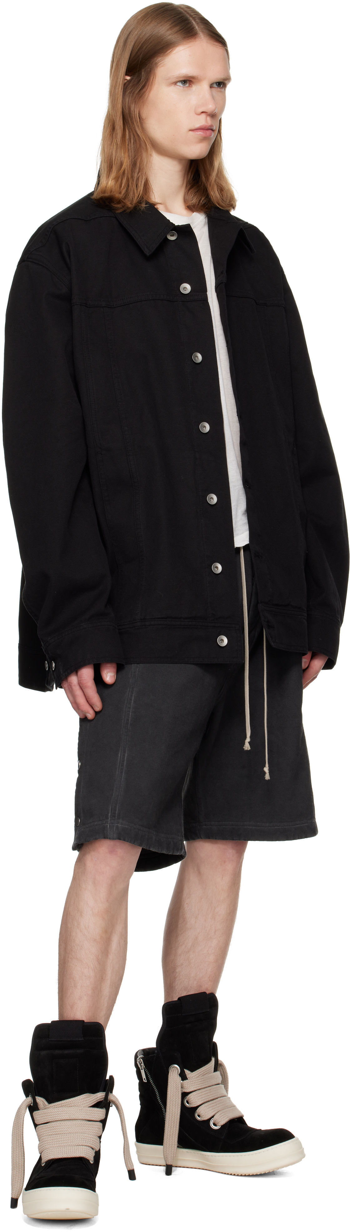 Rick Owens DRKSHDW: ブラック Tower Pusher ショートパンツ | SSENSE 日本