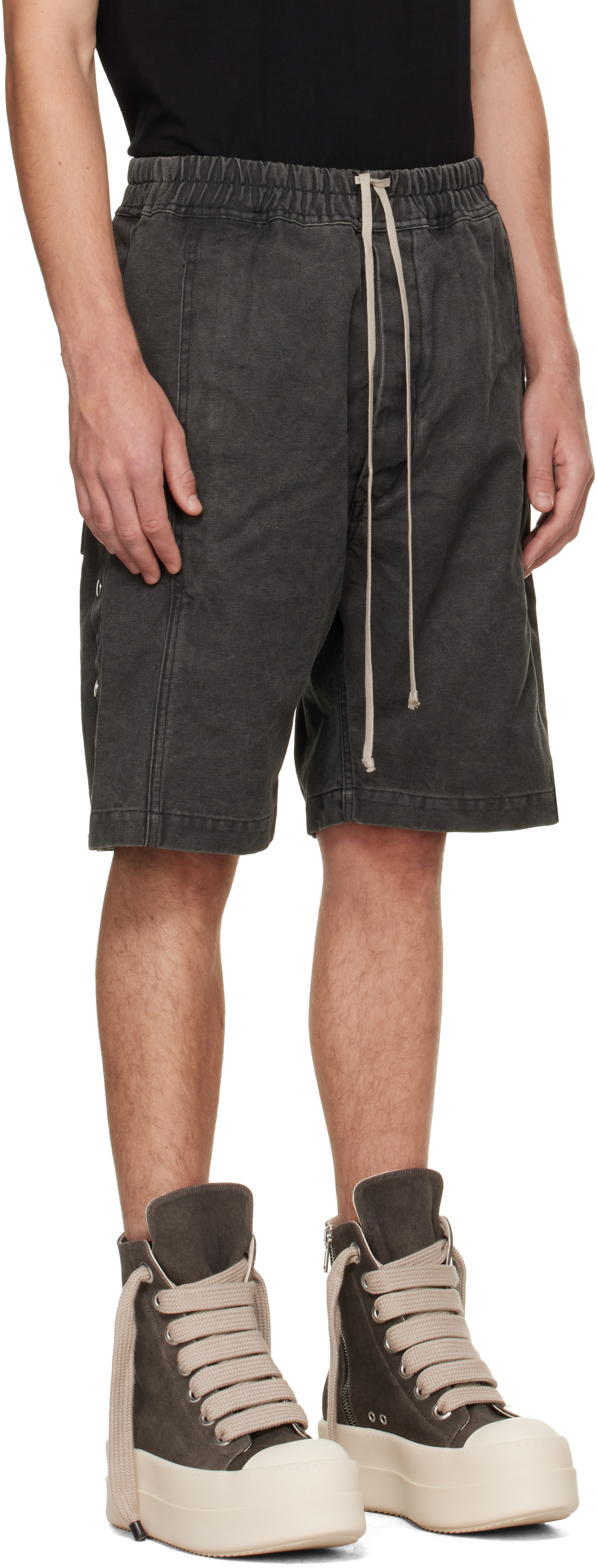 Rick Owens DRKSHDW - グレー Tower Pusher ショートパンツ