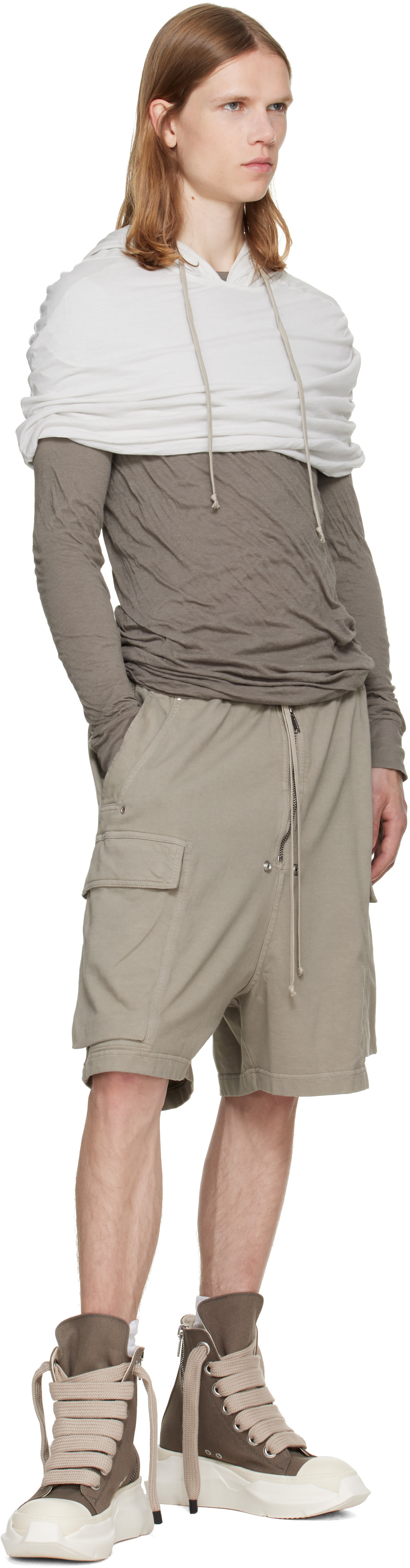 Rick Owens DRKSHDW - Capuche blanche - Tower