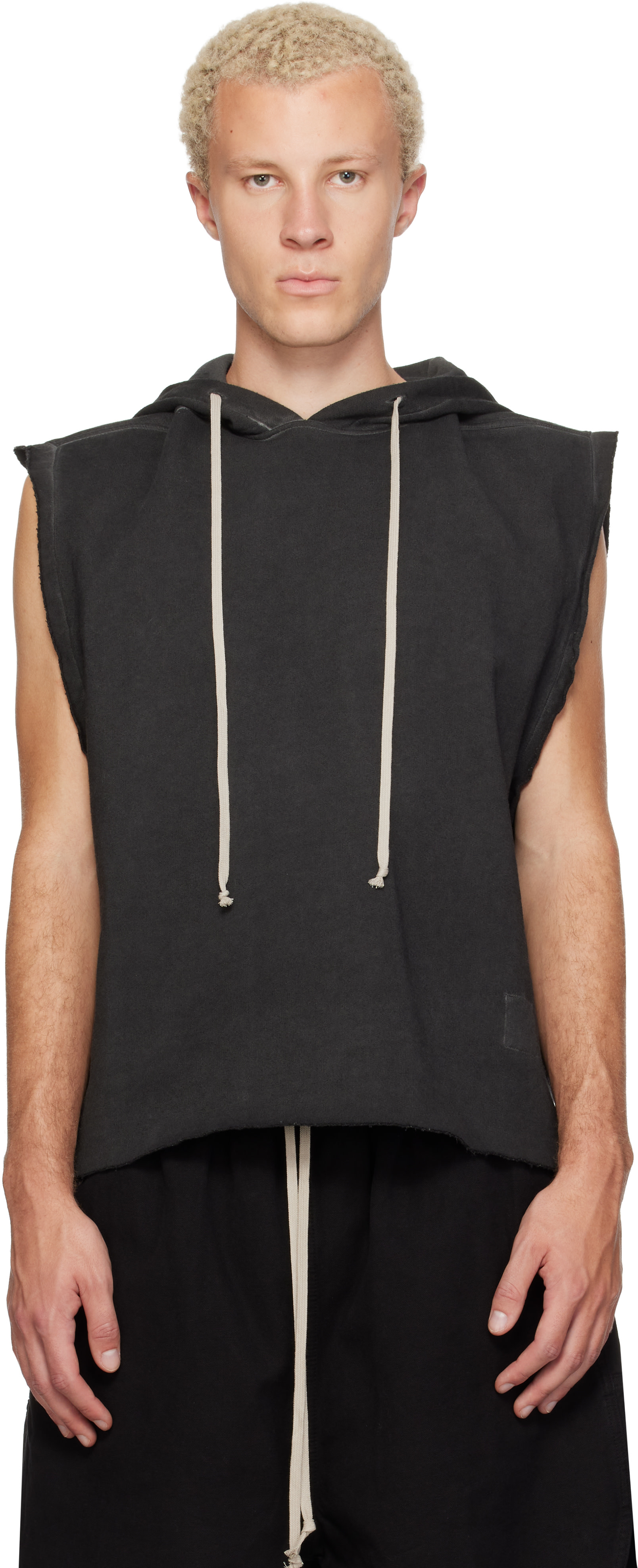 Rick Owens DRKSHDW: Gray Tower Tunic Hoodie | SSENSE