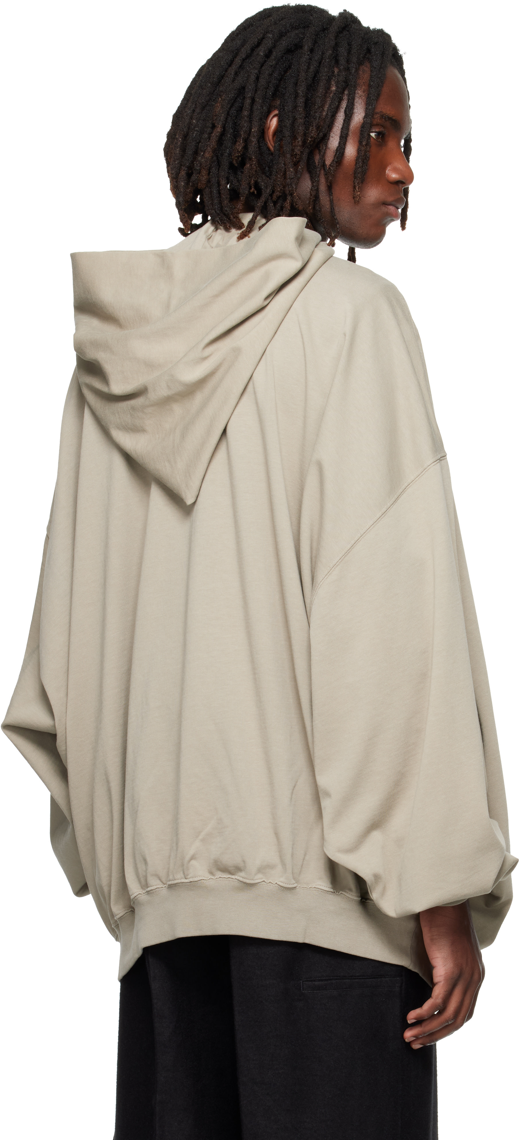 Rick Owens DRKSHDW - Pull à capuche Mountain Hun gris - Tower