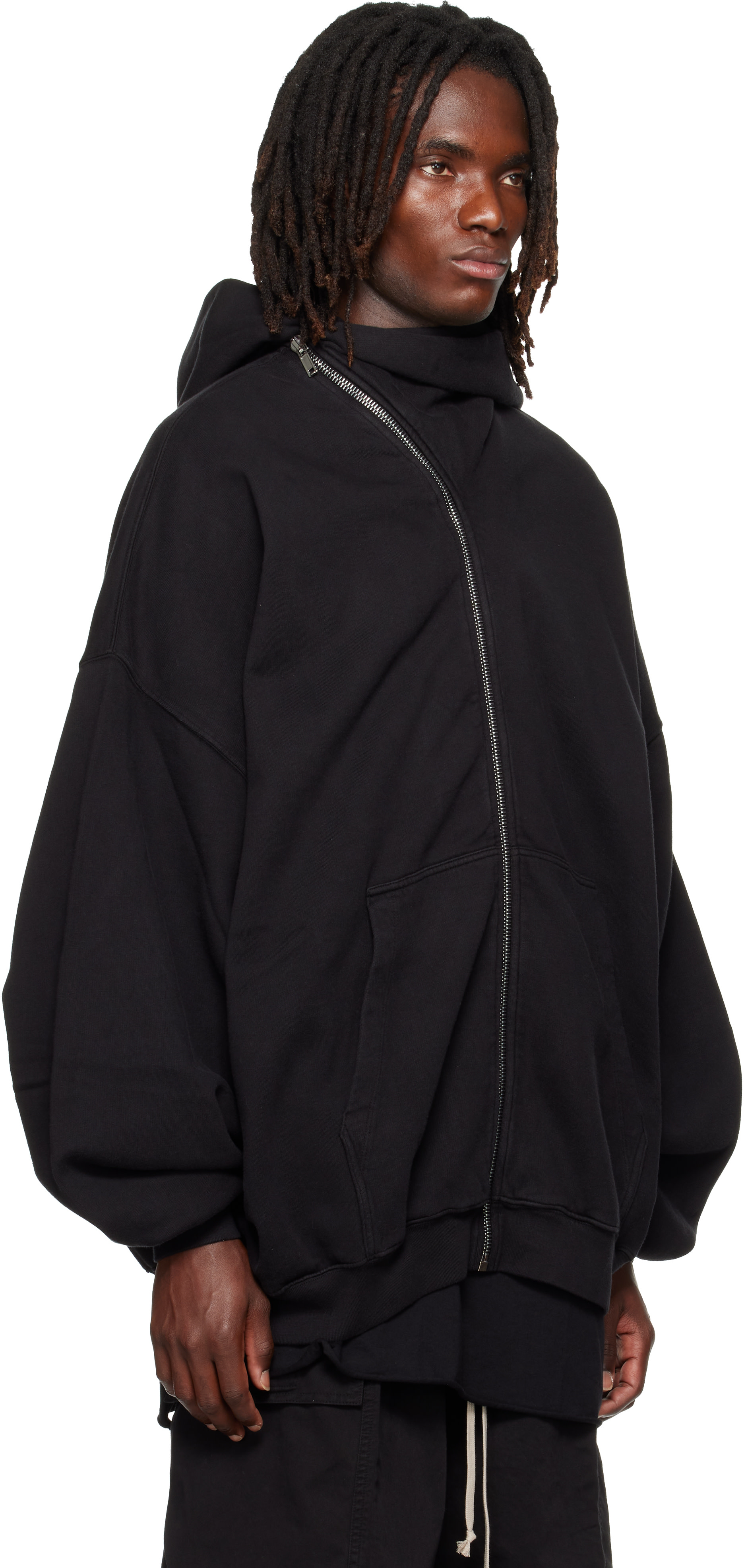 DRKSHDW パーカー rick  owens Rick Owens DRKSHDW: Black Tower Mountain Hun Hoodie | SSENSE Canada