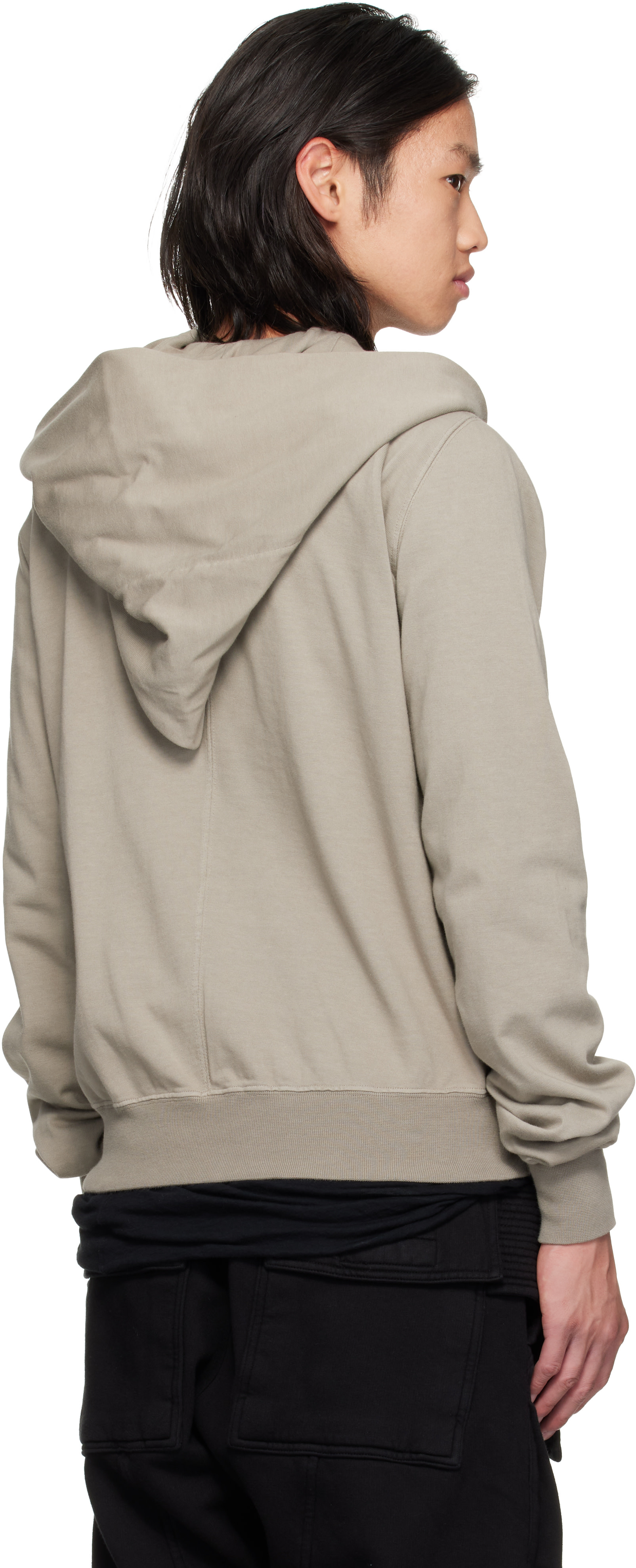 Rick Owens DRKSHDW - Pull à capuche Mountain gris - Tower