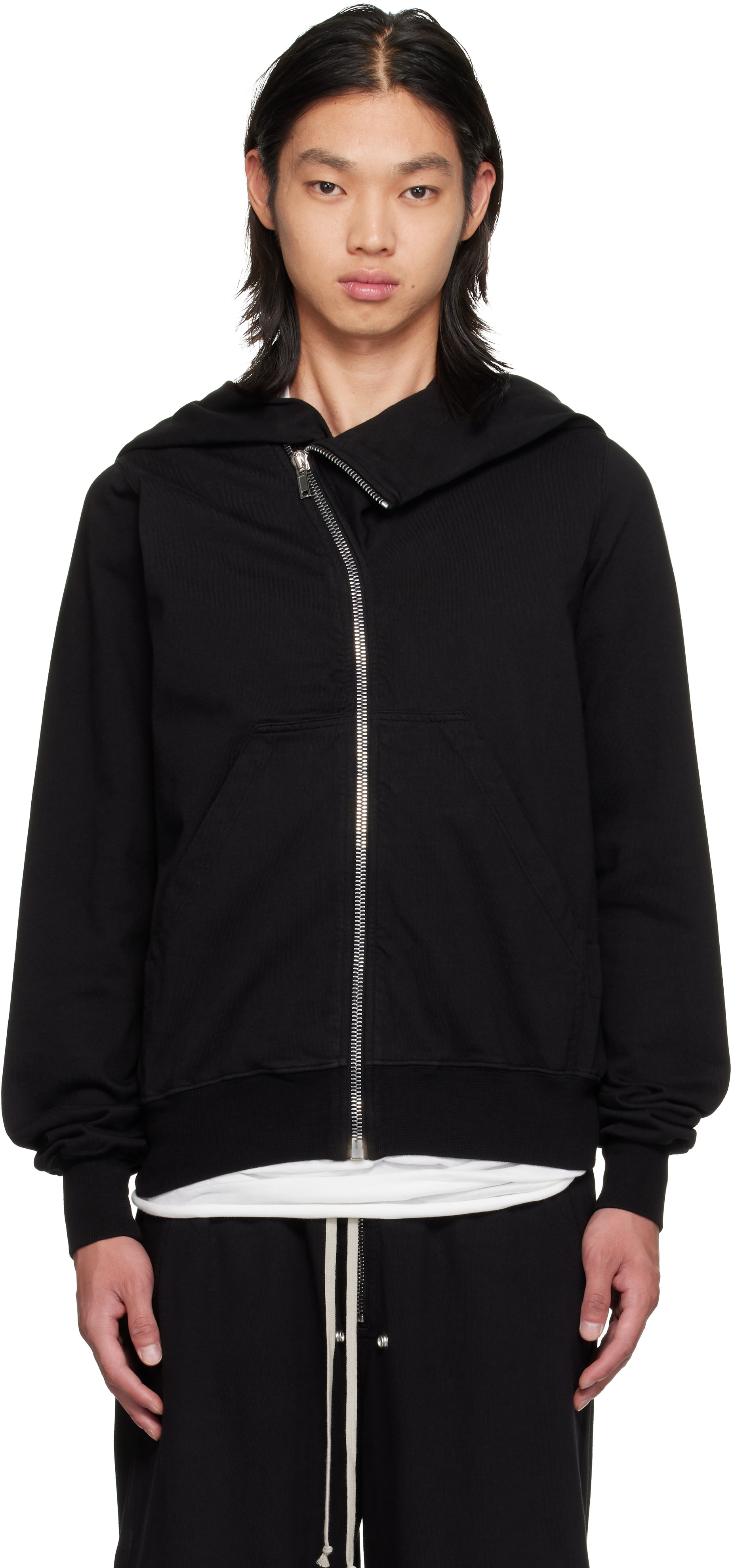 Rick Owens DRKSHDW - Pull à capuche Mountain noir - Tower
