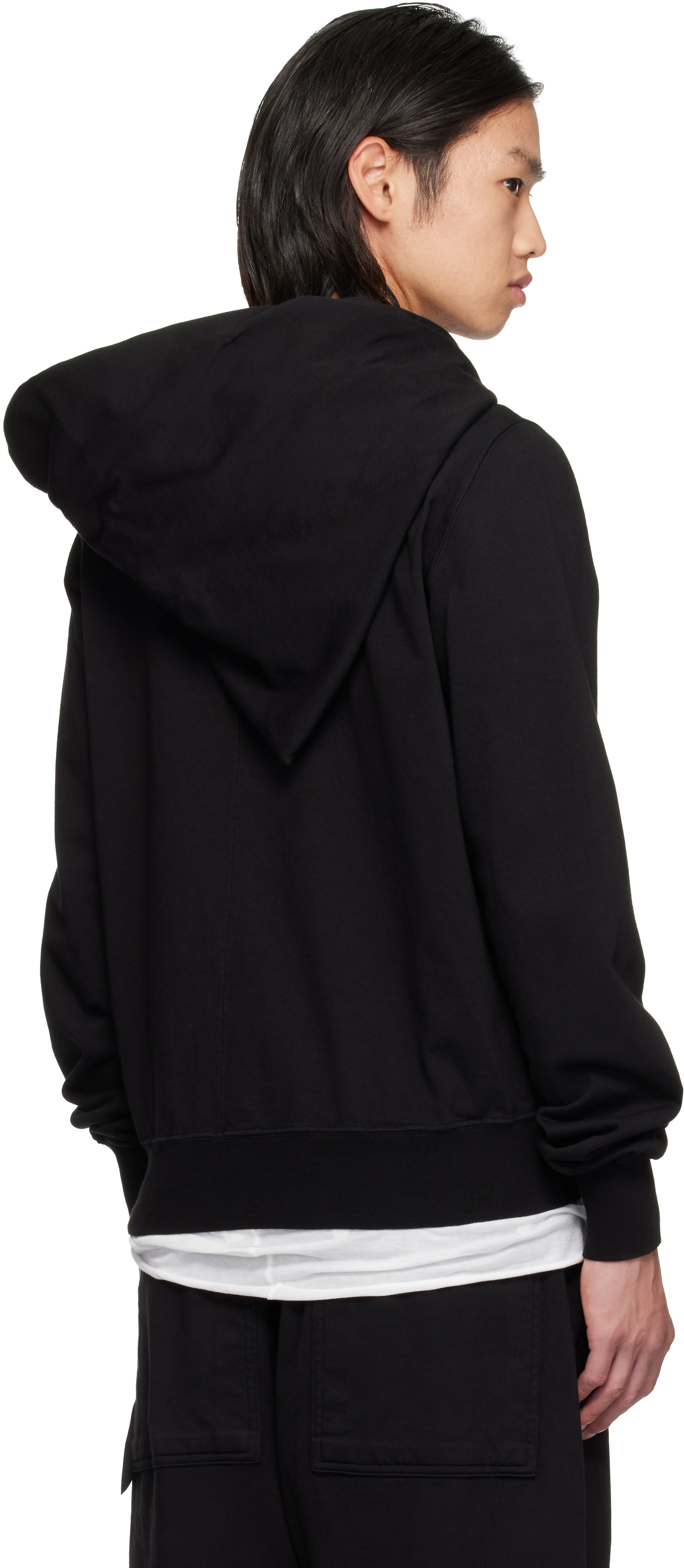 Rick Owens DRKSHDW - Pull à capuche Mountain noir - Tower