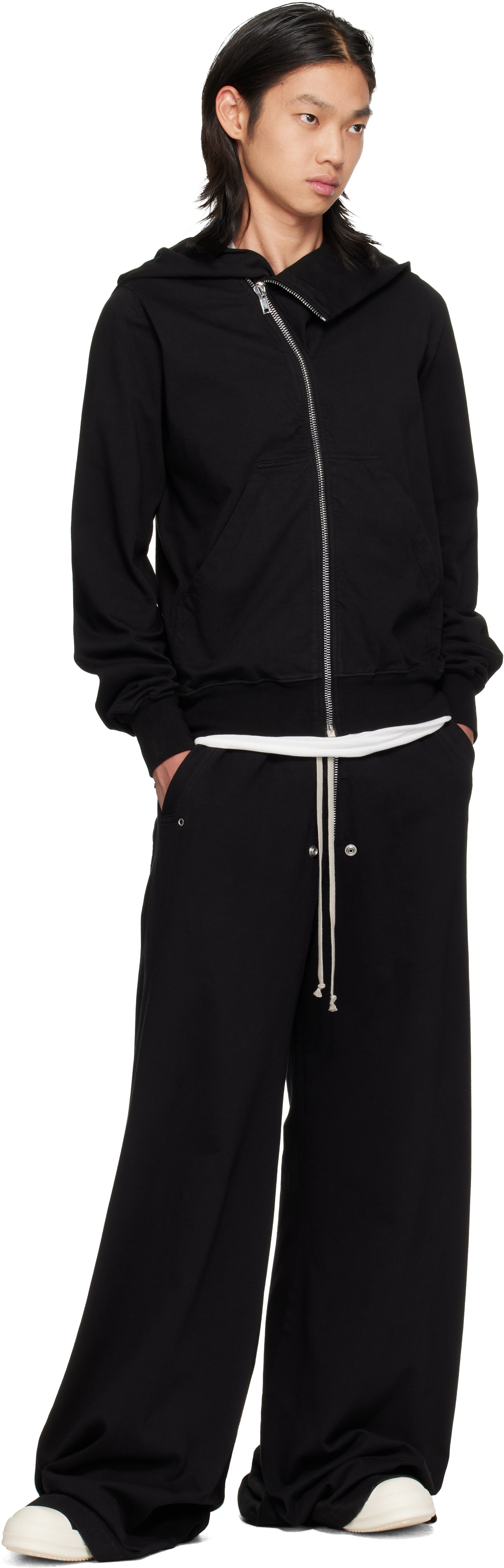 Rick Owens DRKSHDW - Pull à capuche Mountain noir - Tower