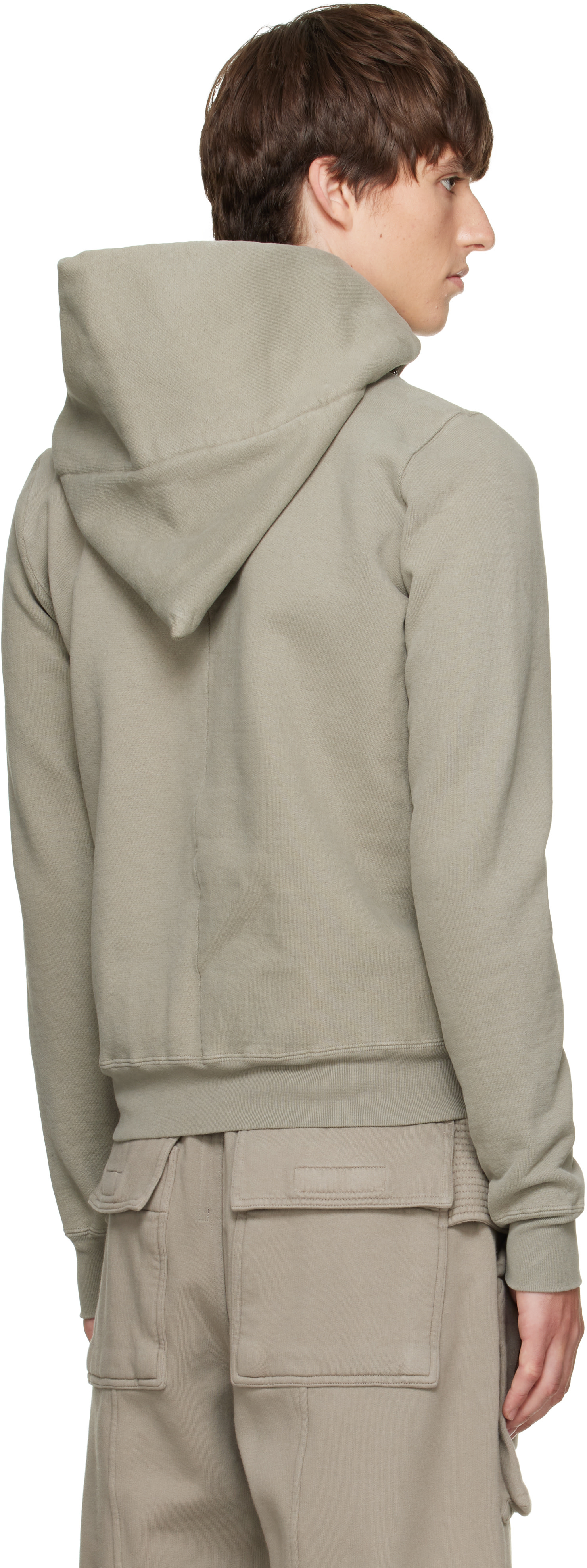 Rick Owens DRKSHDW - Pull à capuche Mountain gris - Tower