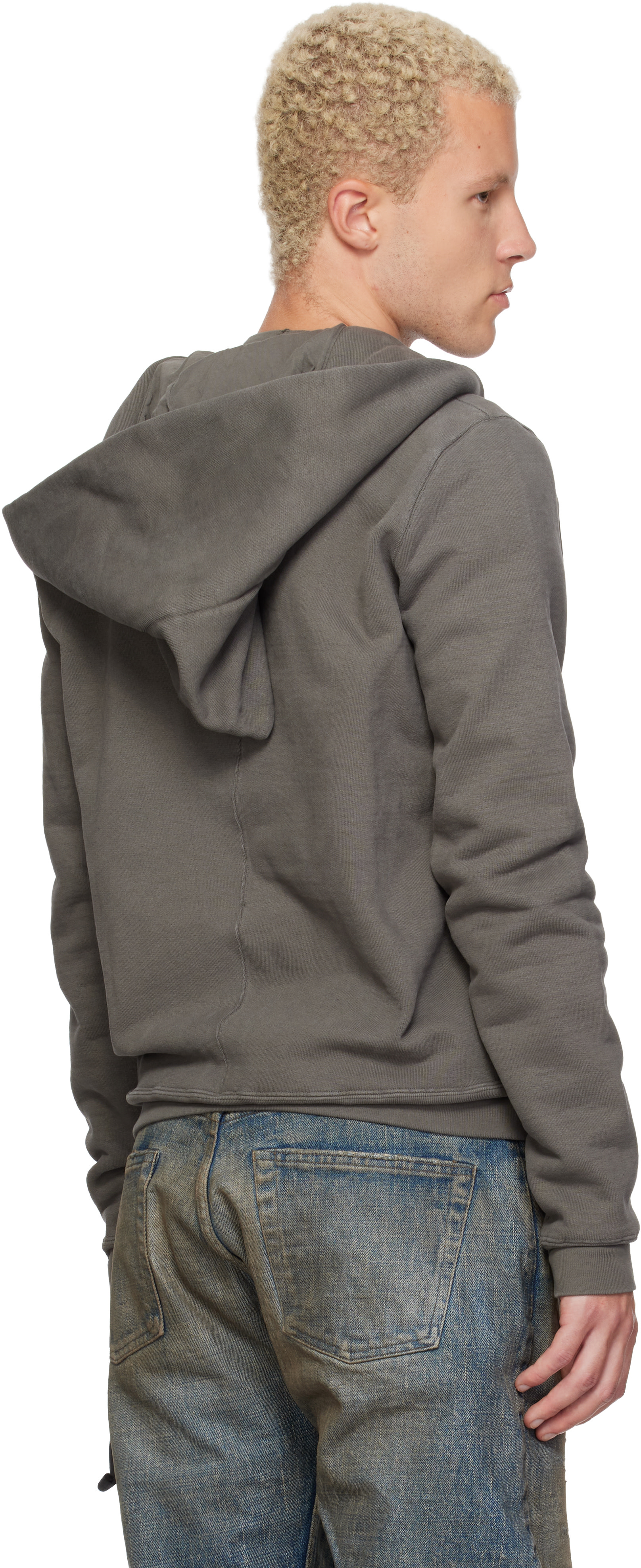 Rick Owens DRKSHDW - Pull à capuche Mountain gris - Tower
