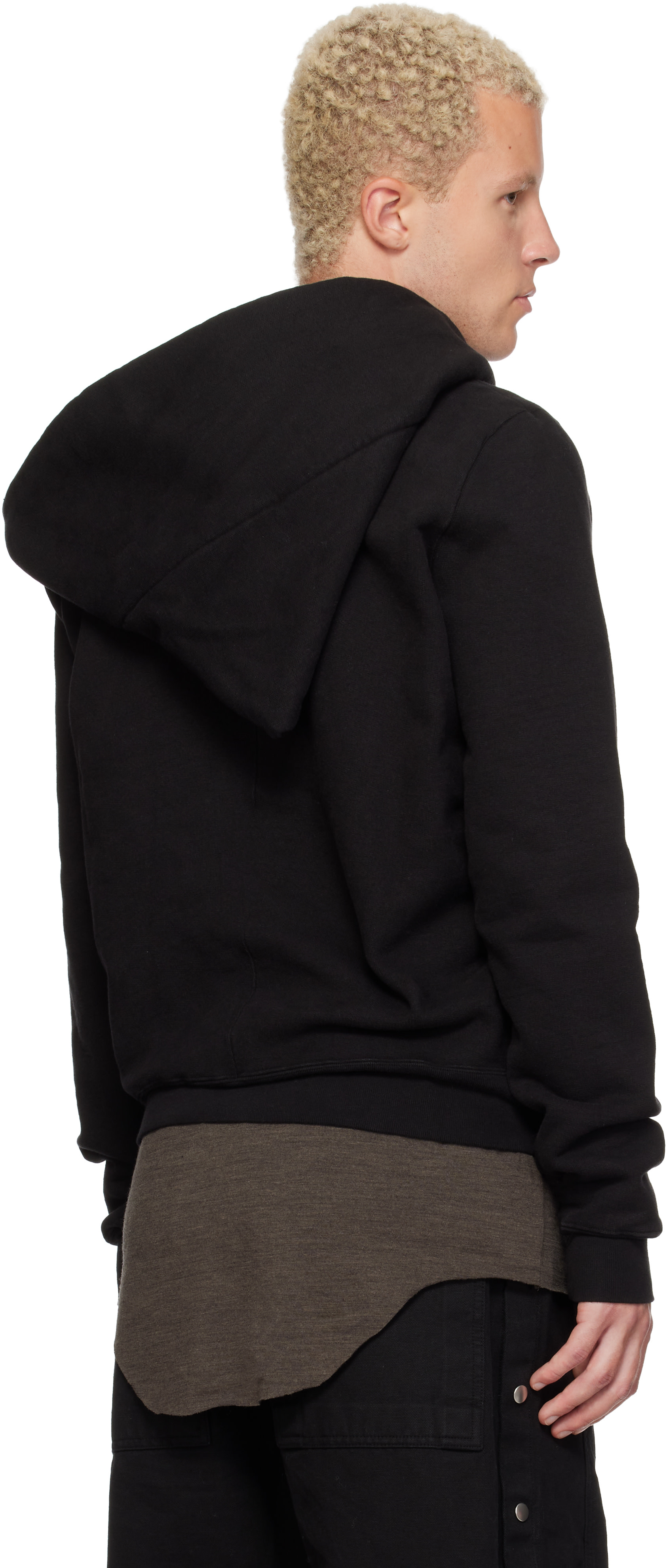 Rick Owens DRKSHDW - Pull à capuche Mountain noir - Tower