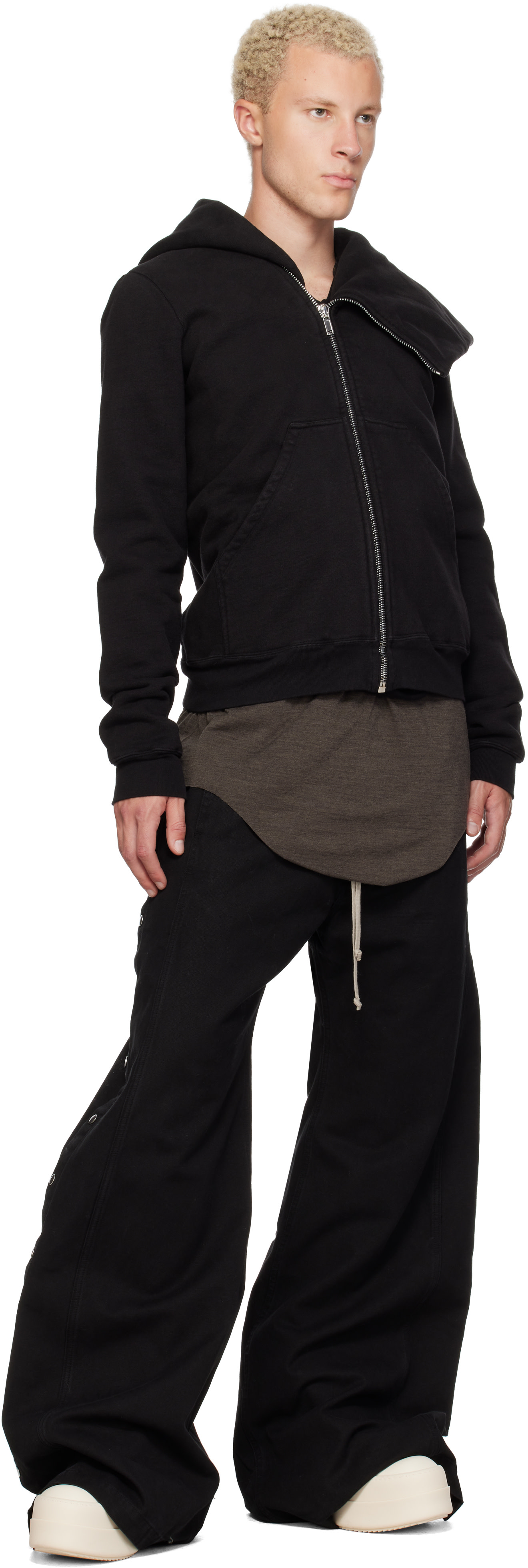 Rick Owens DRKSHDW - Pull à capuche Mountain noir - Tower