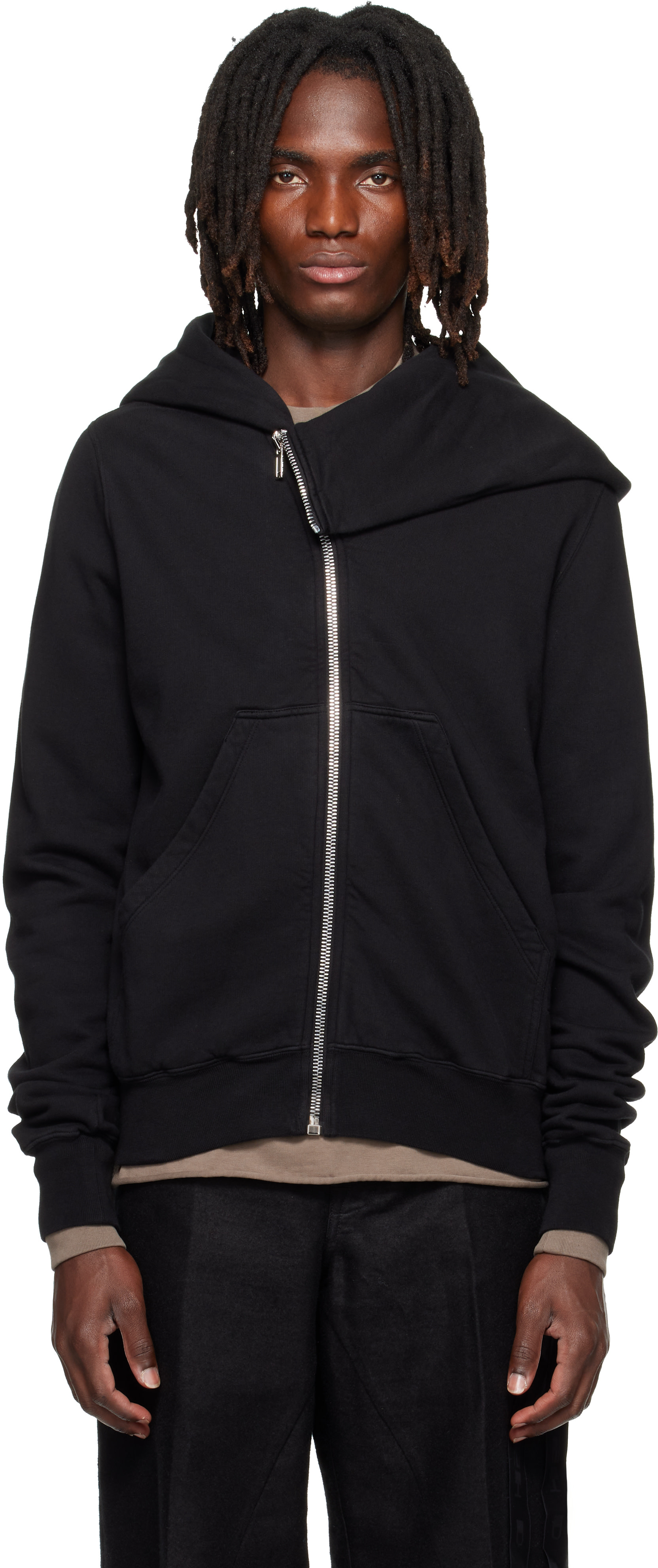 Rick Owens DRKSHDW - Pull à capuche Mountain noir - Tower