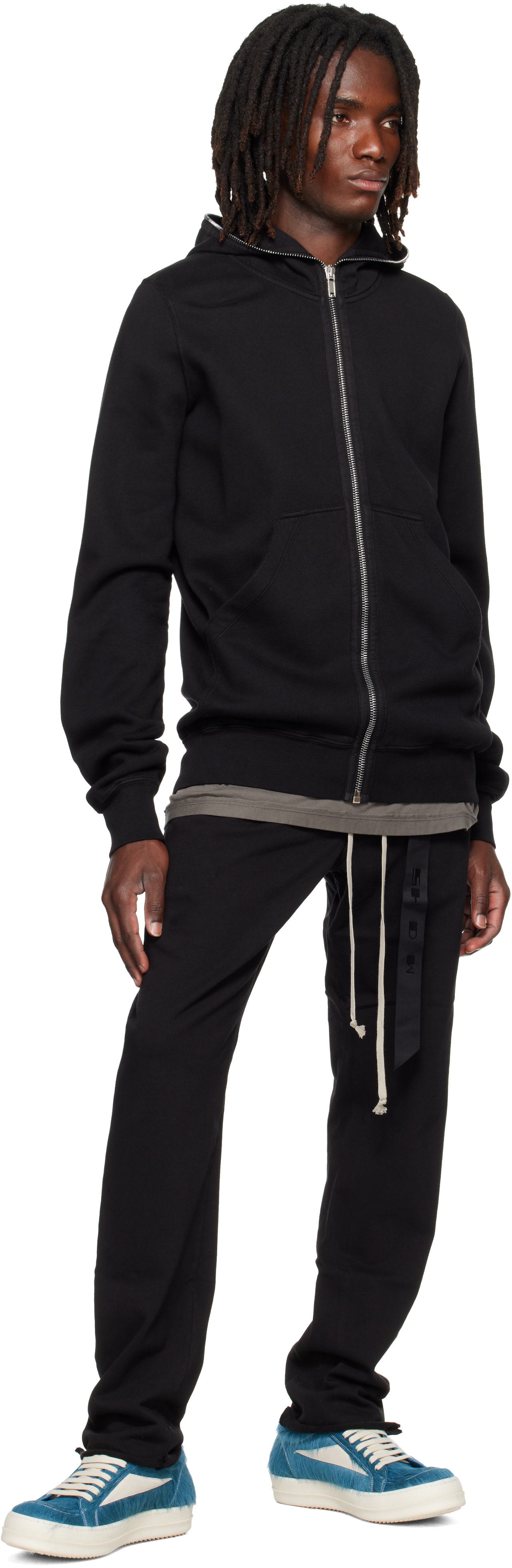 Rick Owens DRKSHDW - Pull à capuche noir - Tower