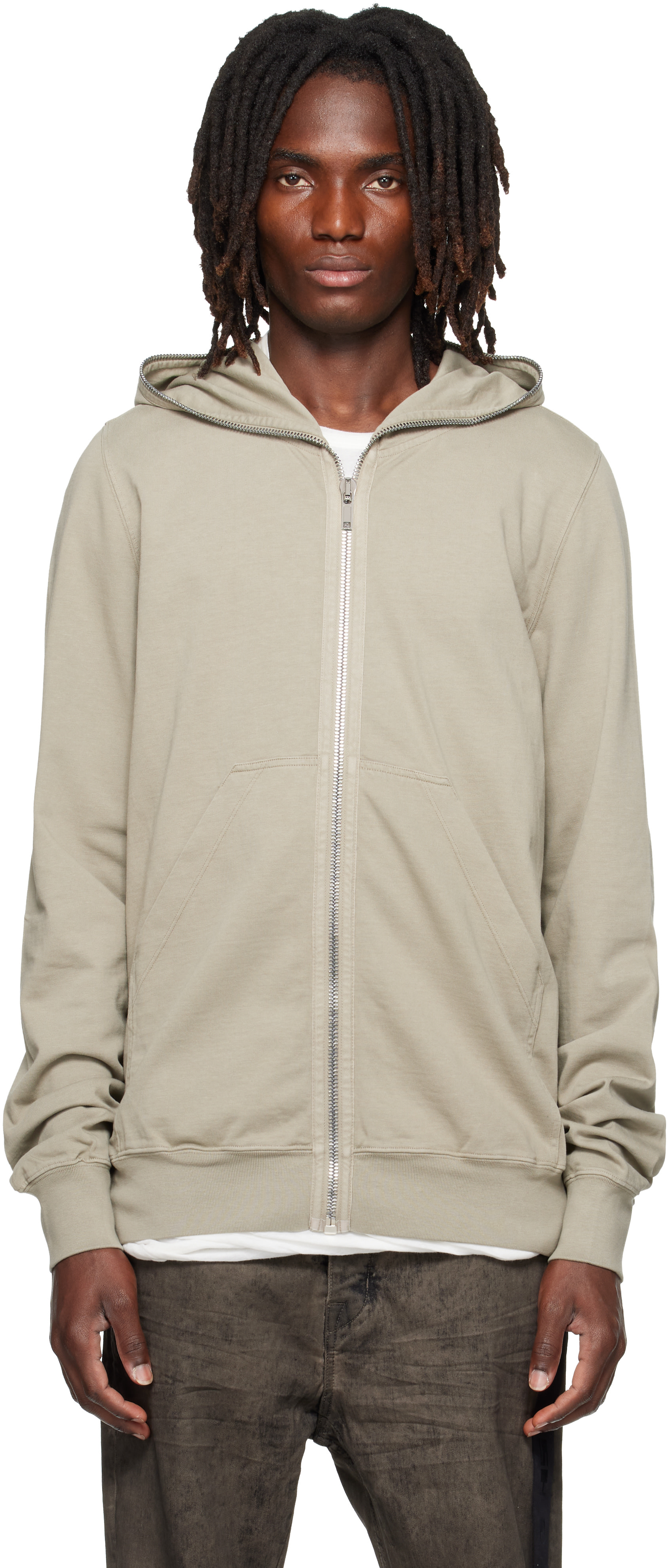 Rick Owens DRKSHDW - Pull à capuche gris - Tower