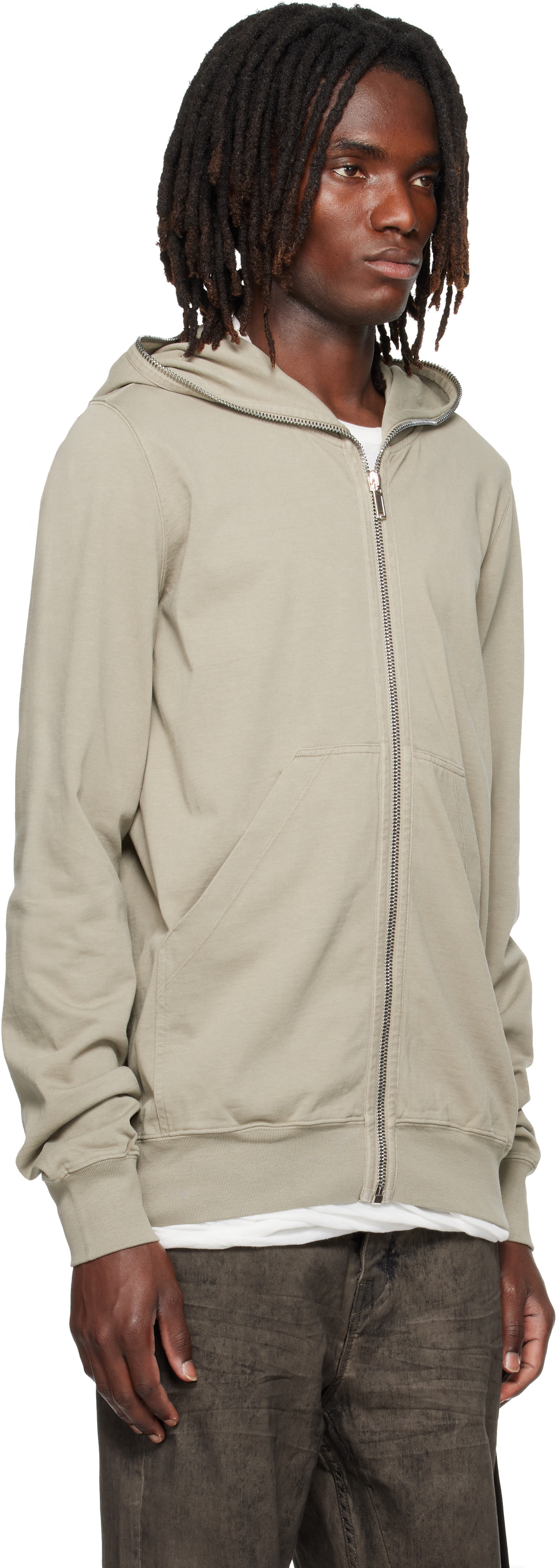 Rick Owens DRKSHDW - Pull à capuche gris - Tower