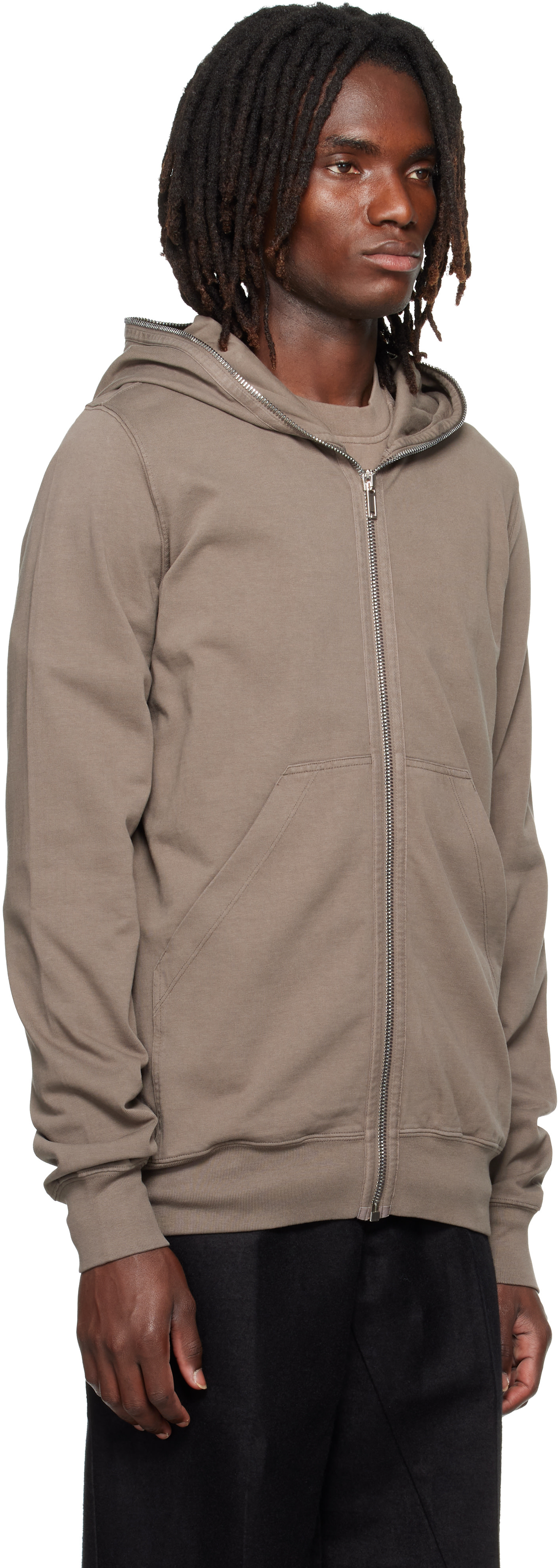 Rick Owens DRKSHDW - Pull à capuche gris - Tower