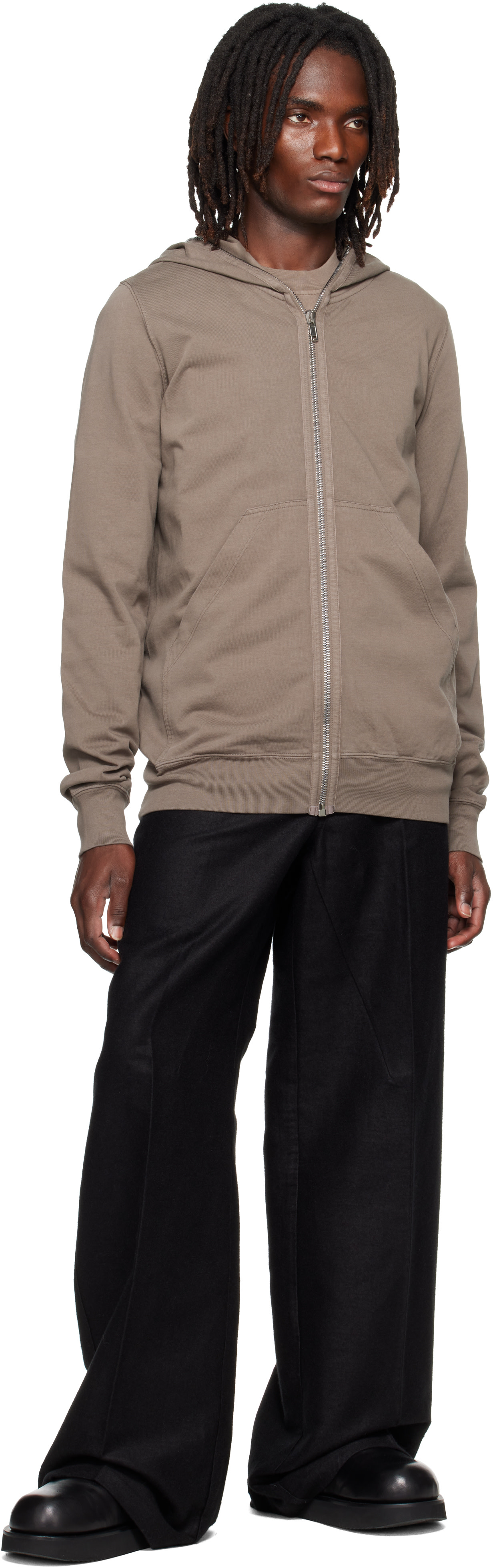 Rick Owens DRKSHDW - Pull à capuche gris - Tower