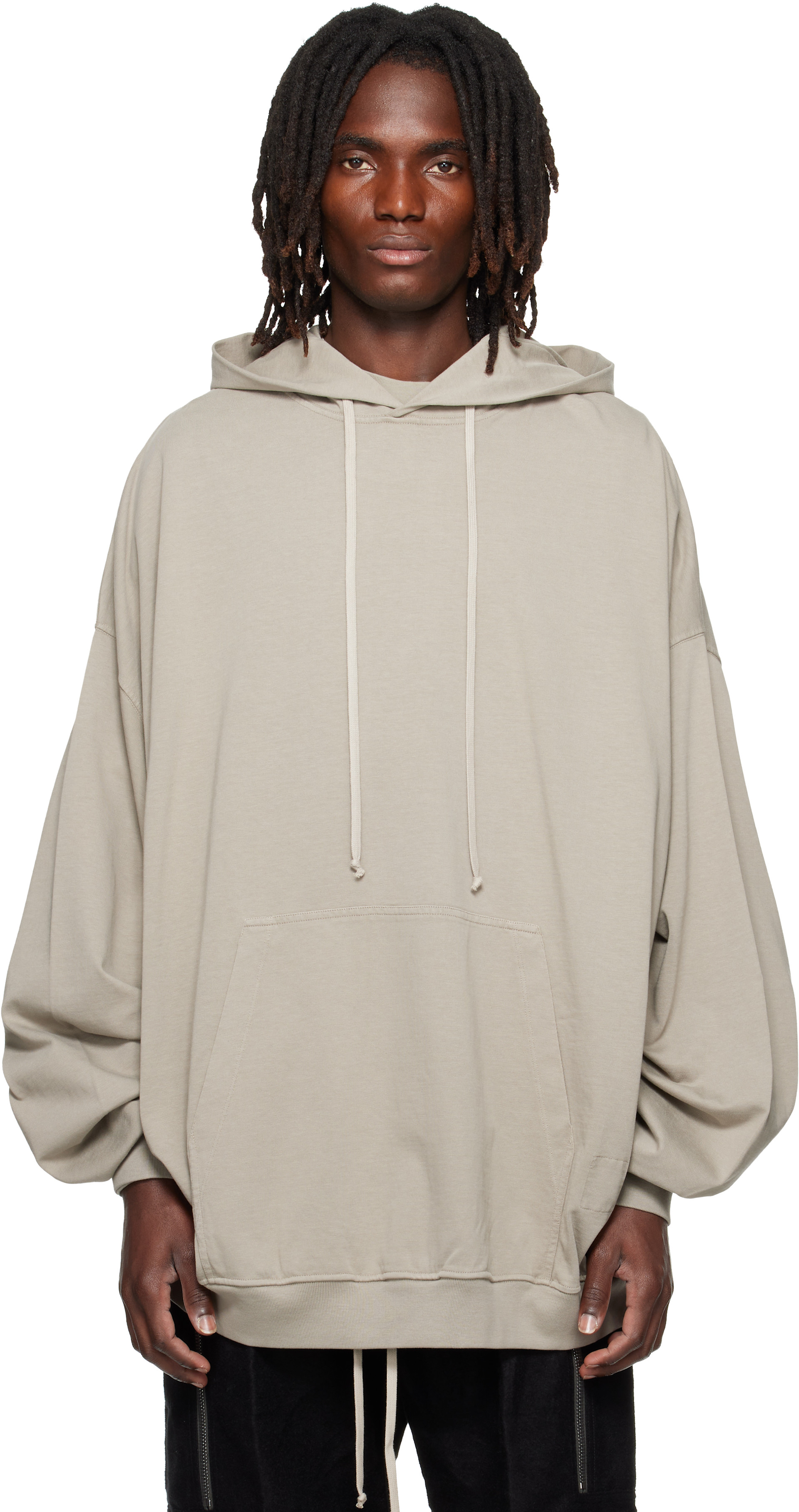 Rick Owens DRKSHDW - Pull à capuche Hun gris - Tower