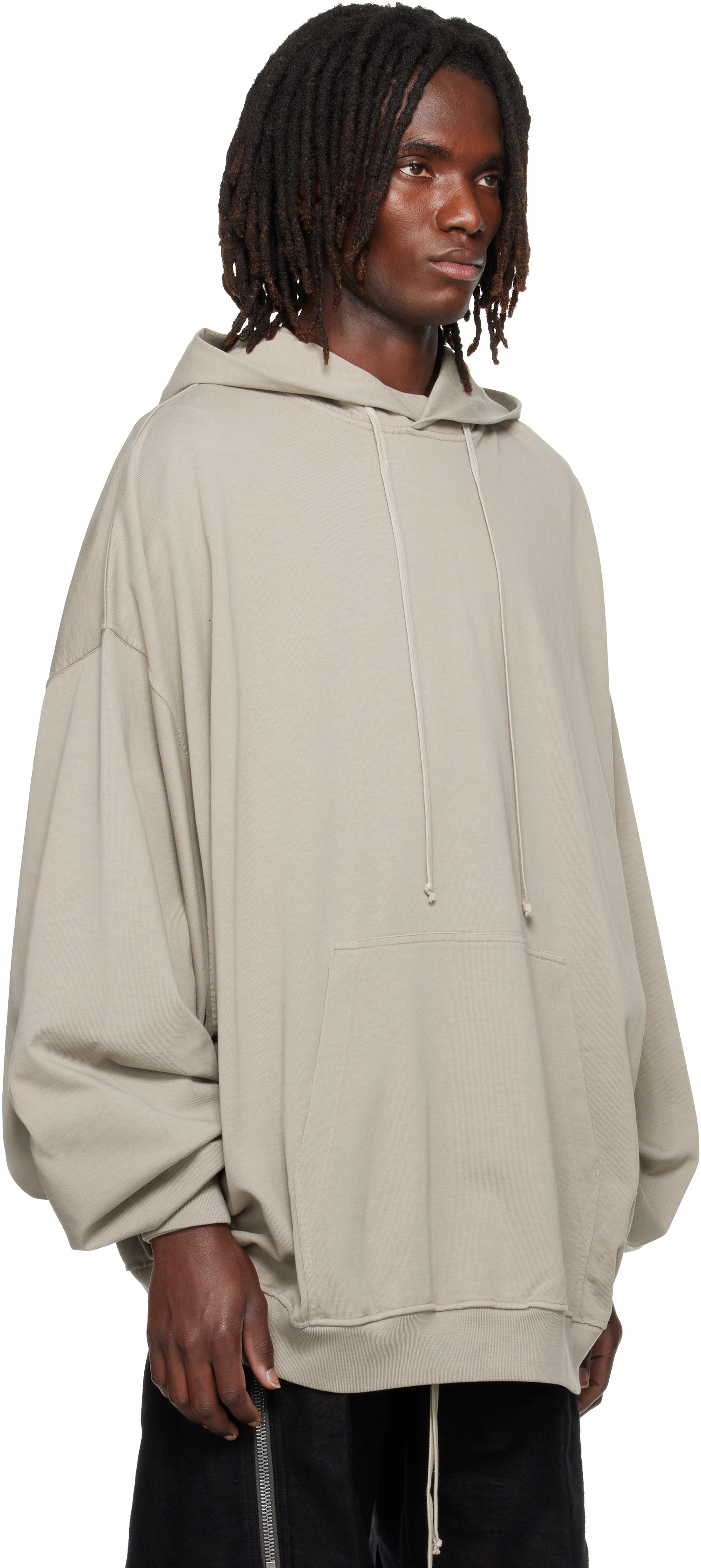 Rick Owens DRKSHDW - Pull à capuche Hun gris - Tower