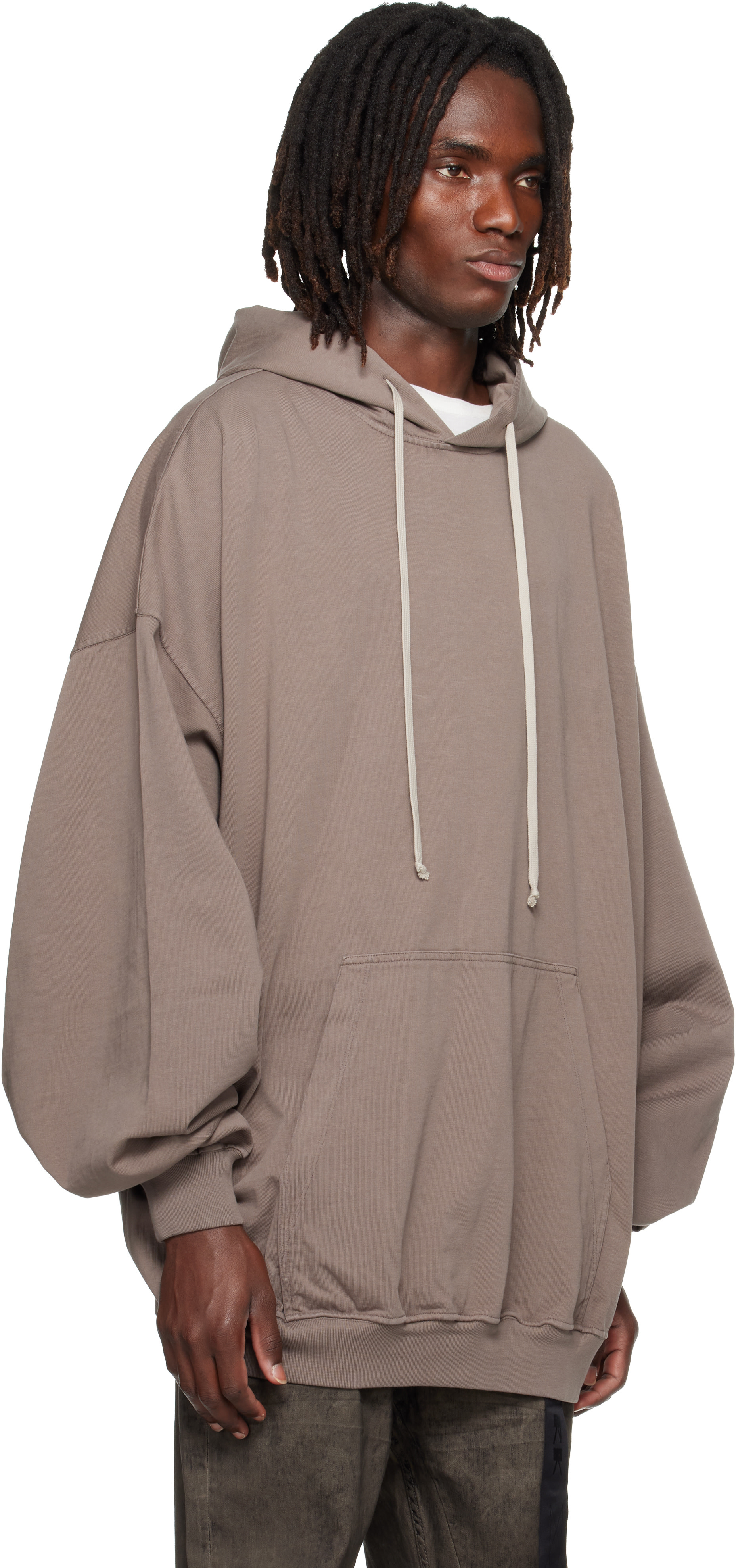 Rick Owens DRKSHDW - Pull à capuche Hun gris - Tower