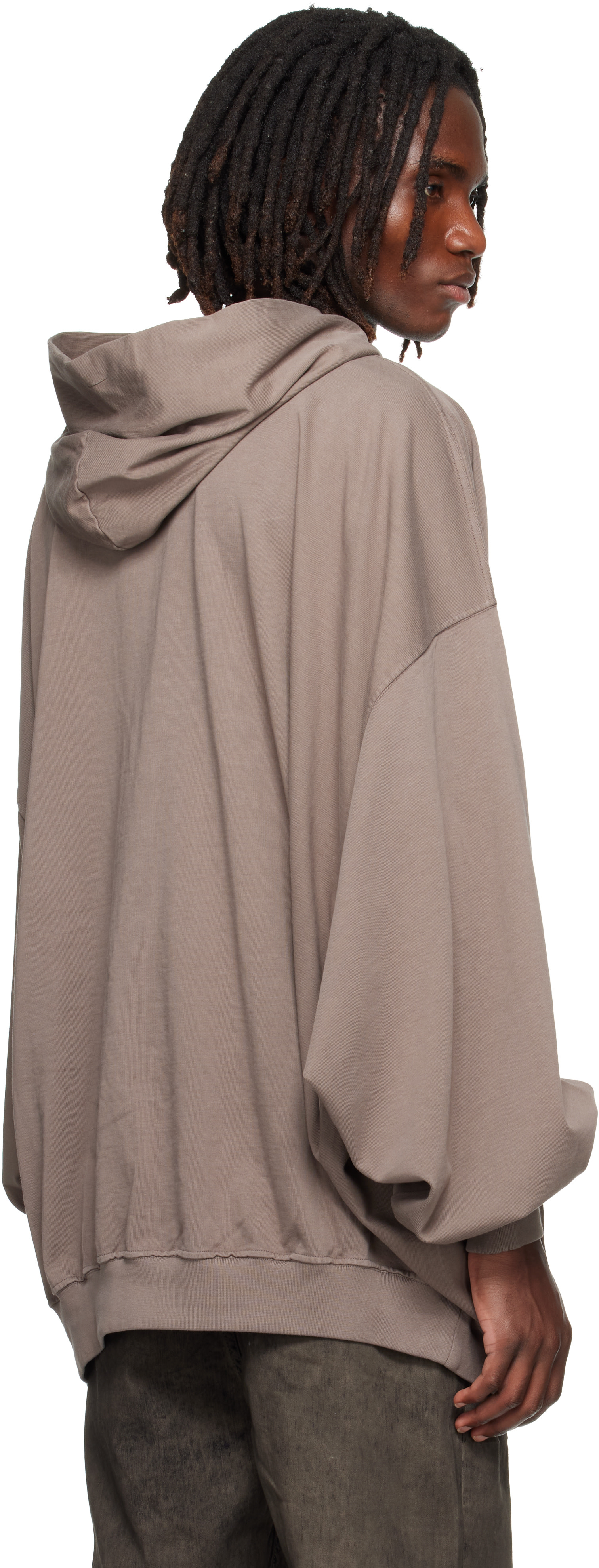 Rick Owens DRKSHDW - Pull à capuche Hun gris - Tower