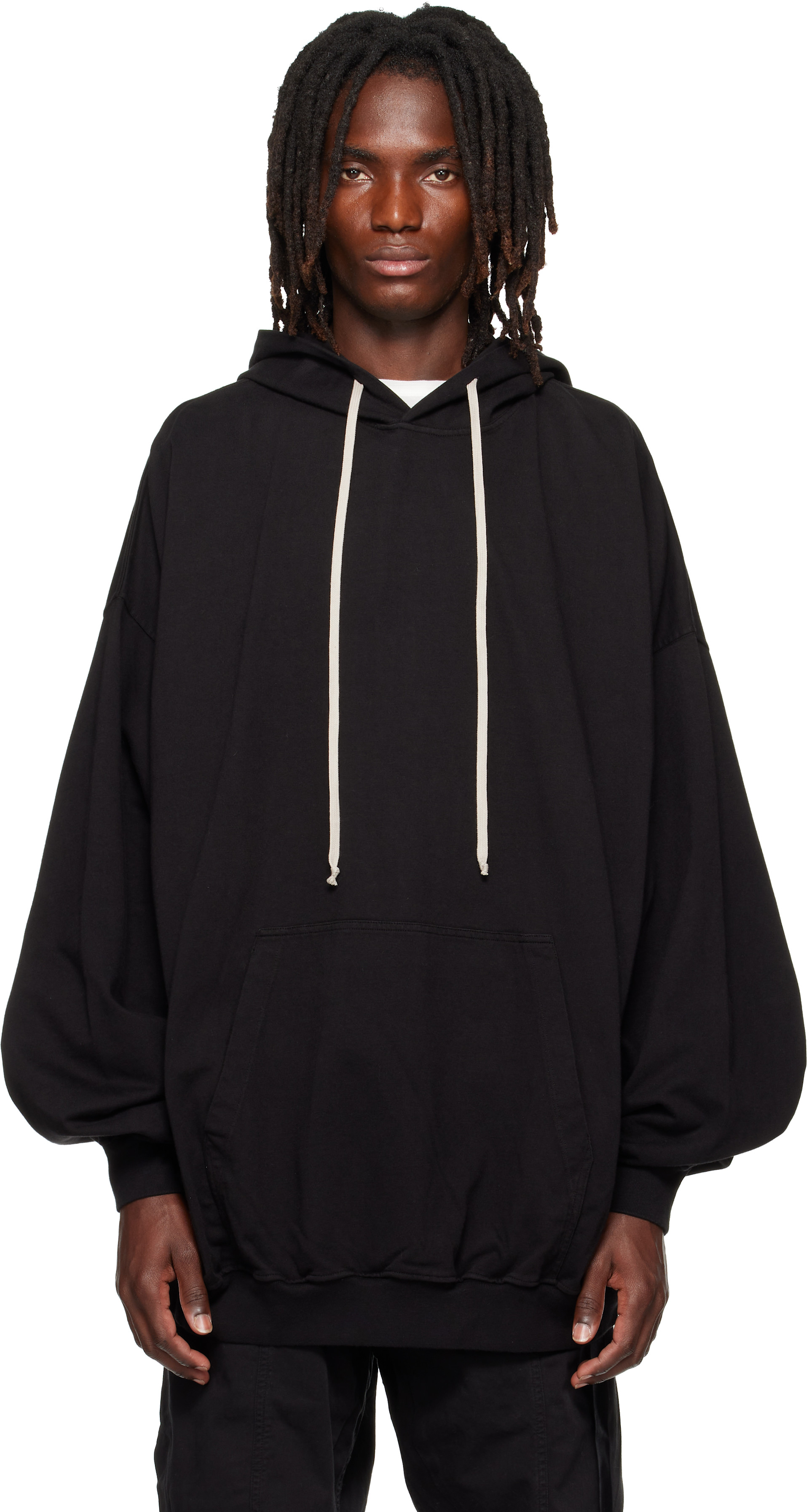 Rick Owens DRKSHDW - Pull à capuche Hun noir - Tower