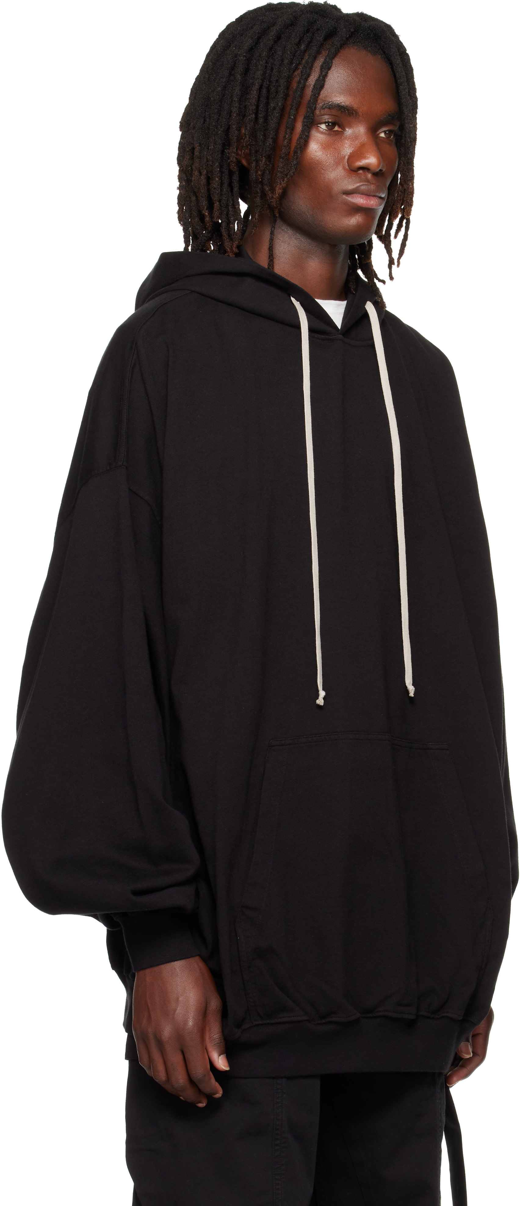 Rick Owens DRKSHDW - Pull à capuche Hun noir - Tower