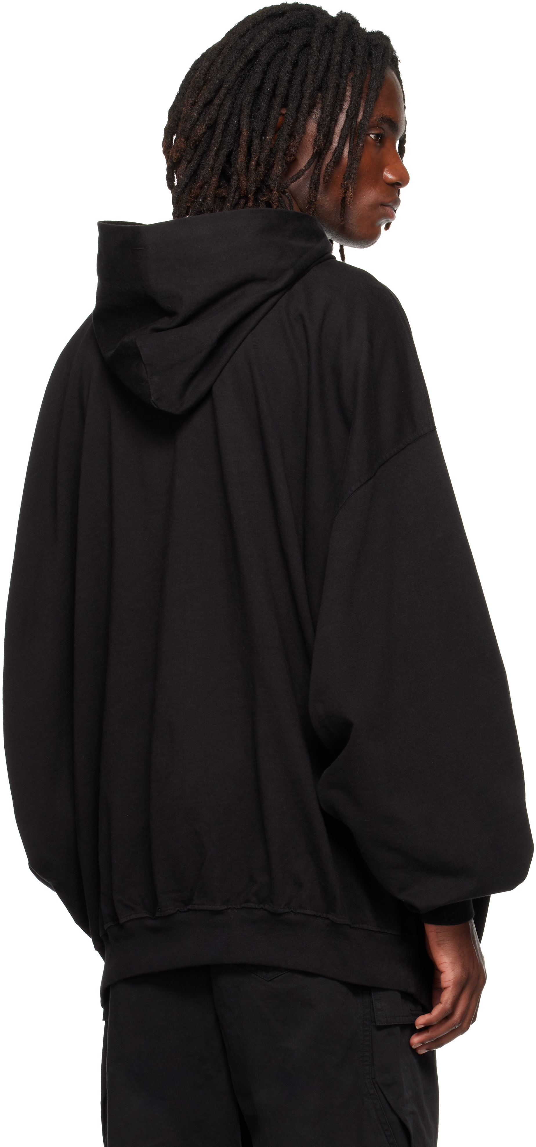 Rick Owens DRKSHDW - Pull à capuche Hun noir - Tower