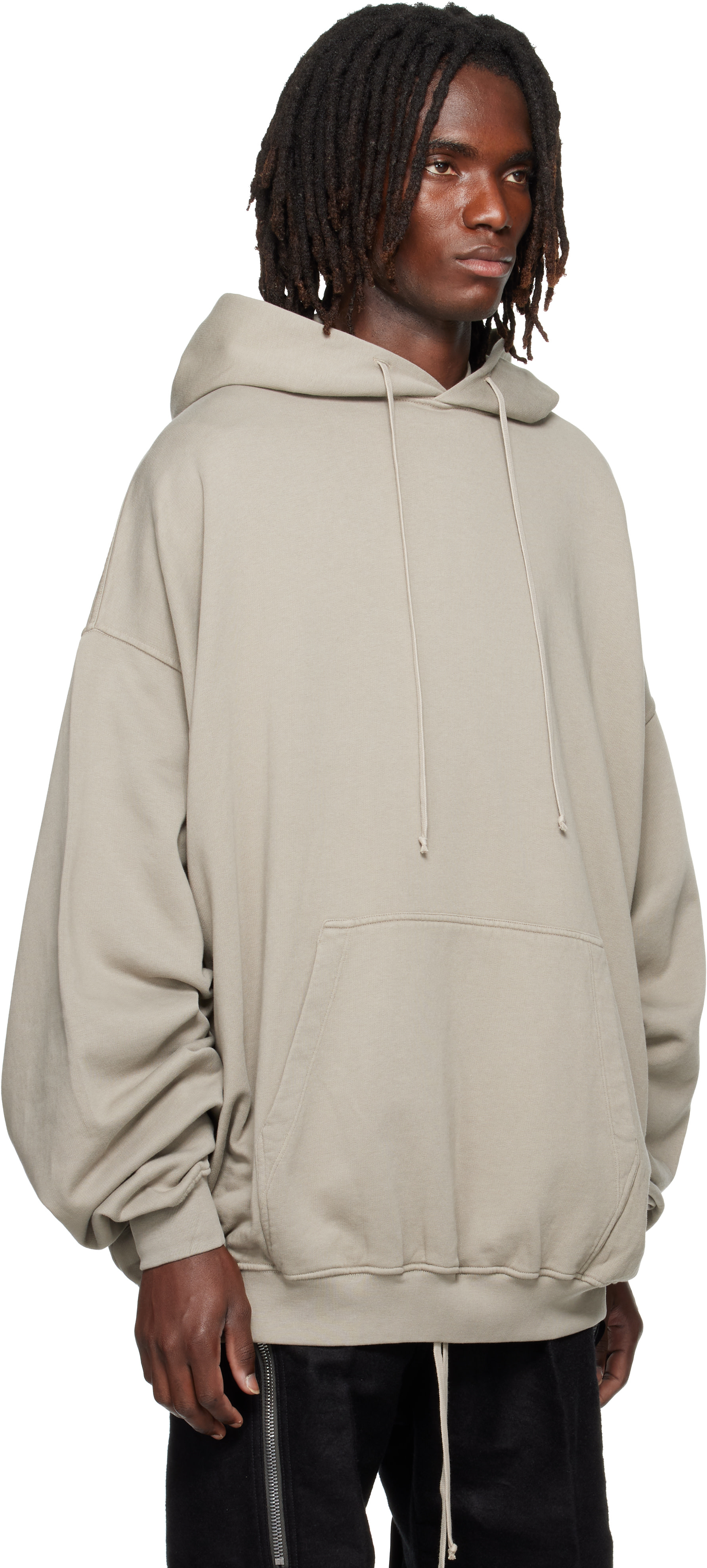 Rick Owens DRKSHDW - Pull à capuche Hun gris - Tower