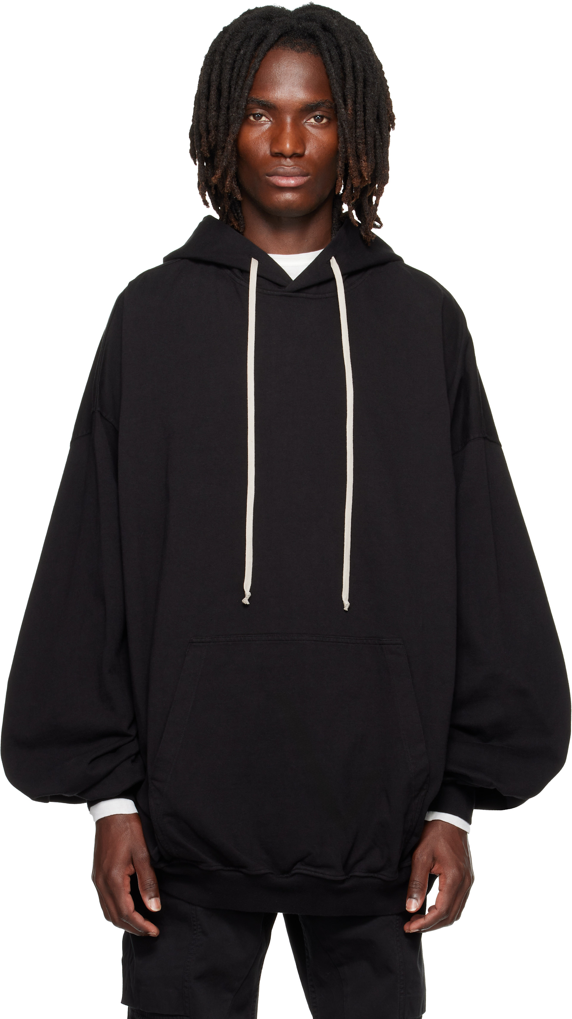 Rick Owens DRKSHDW - Pull à capuche Hun noir - Tower