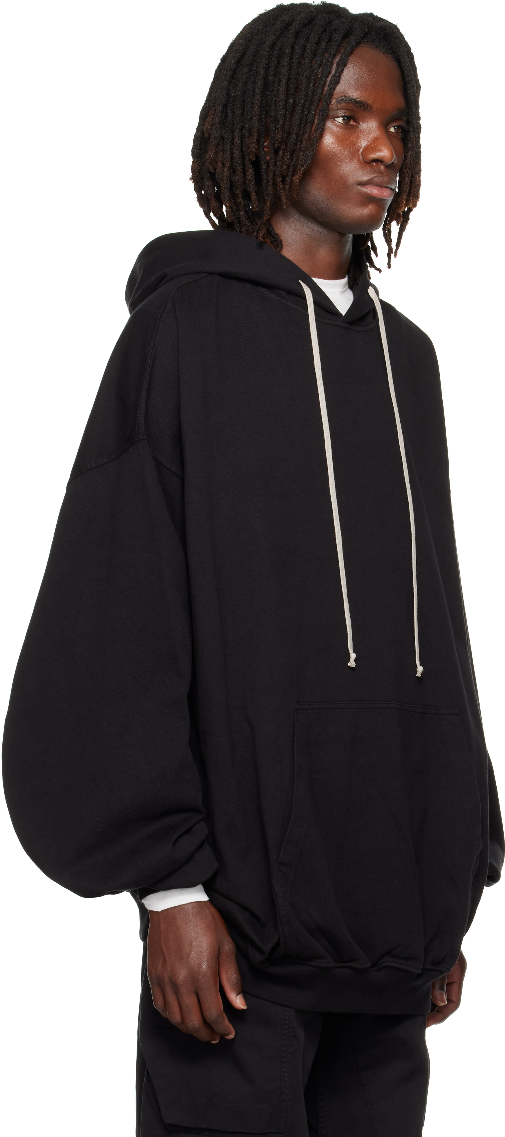 Rick Owens DRKSHDW - Pull à capuche Hun noir - Tower