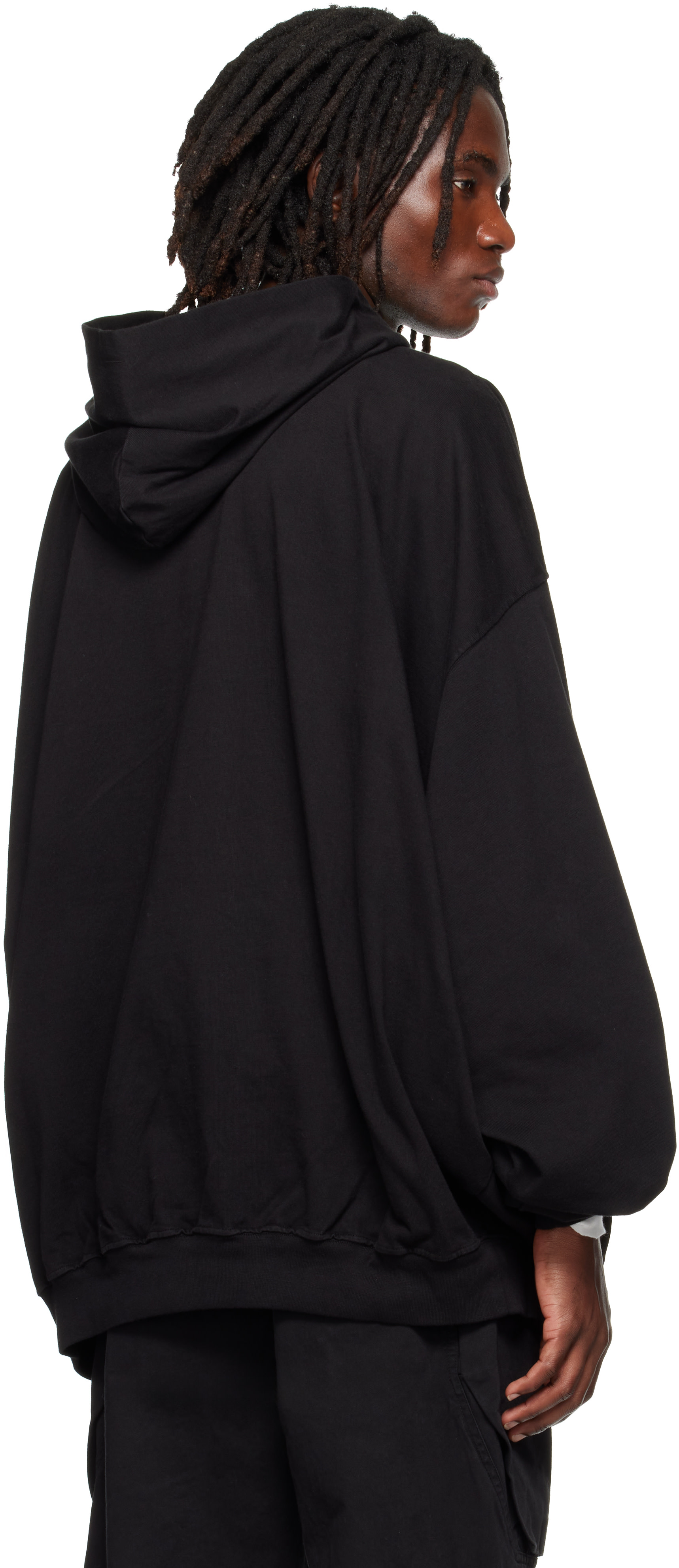Rick Owens DRKSHDW - Pull à capuche Hun noir - Tower