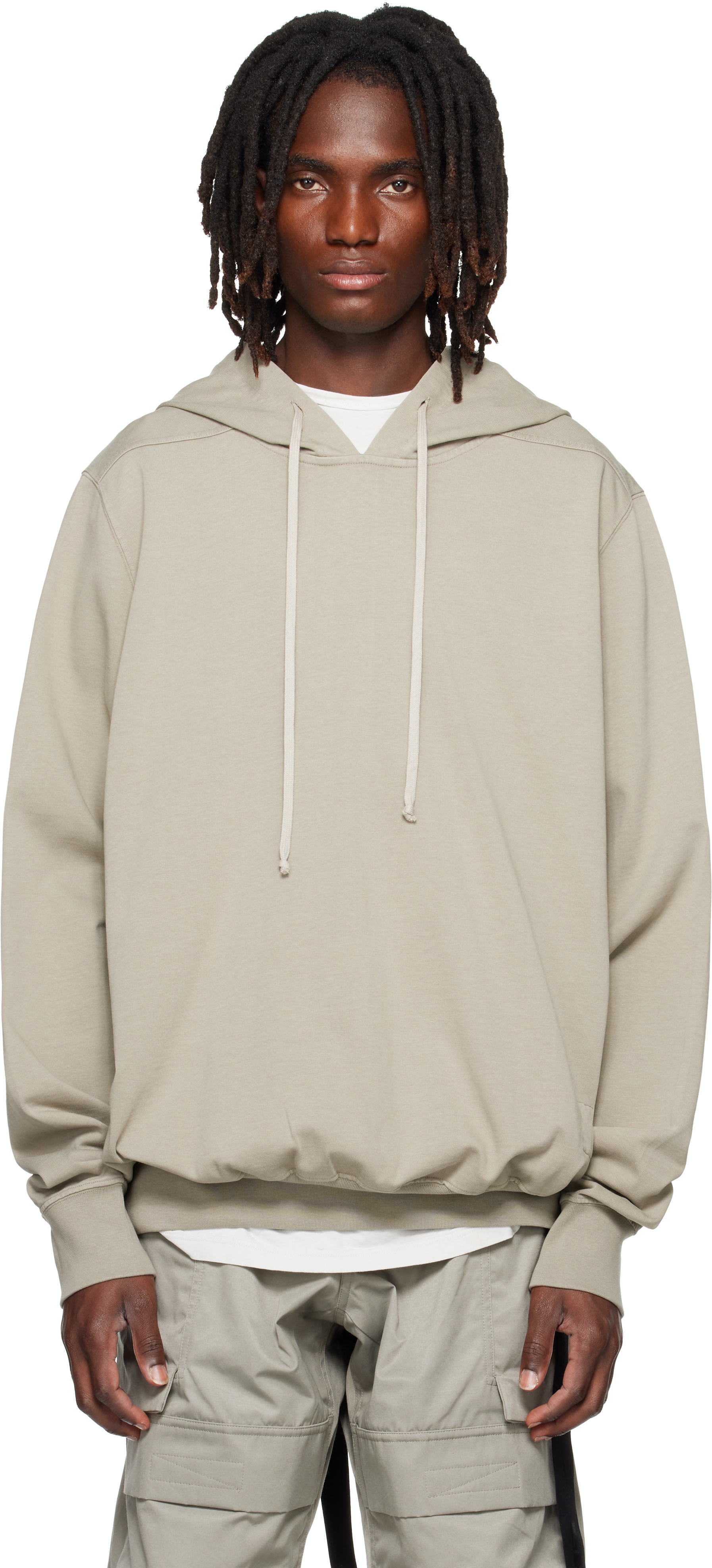 Rick Owens DRKSHDW: Gray Tower Oversized Hoodie | SSENSE