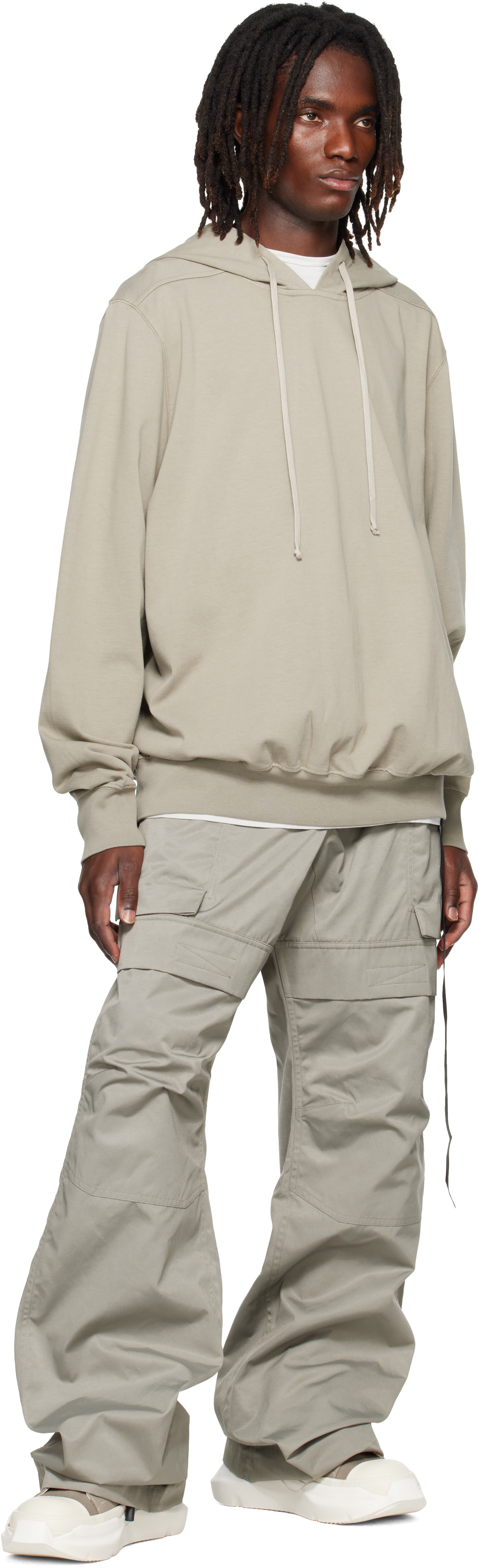 Rick Owens DRKSHDW: Gray Tower Oversized Hoodie | SSENSE