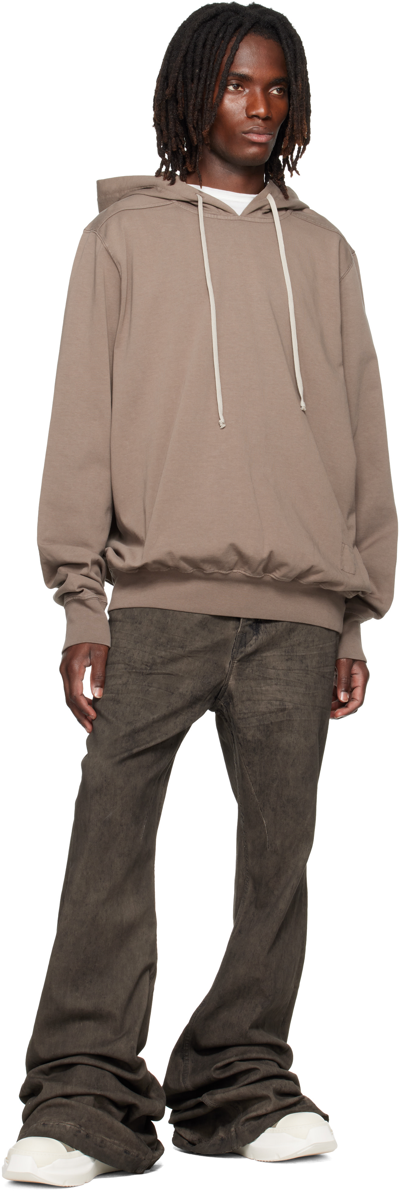 Rick Owens DRKSHDW: Gray Tower Oversized Hoodie | SSENSE Canada