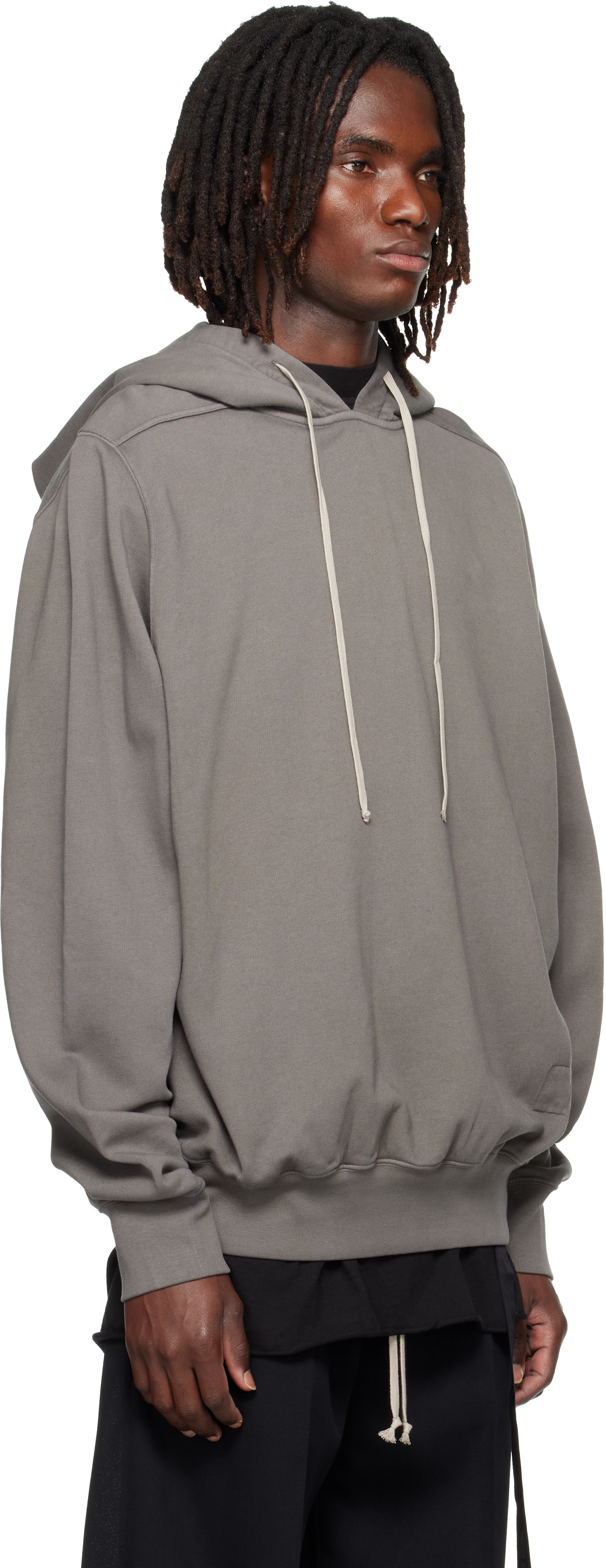Rick Owens DRKSHDW: Gray Tower Oversized Hoodie | SSENSE