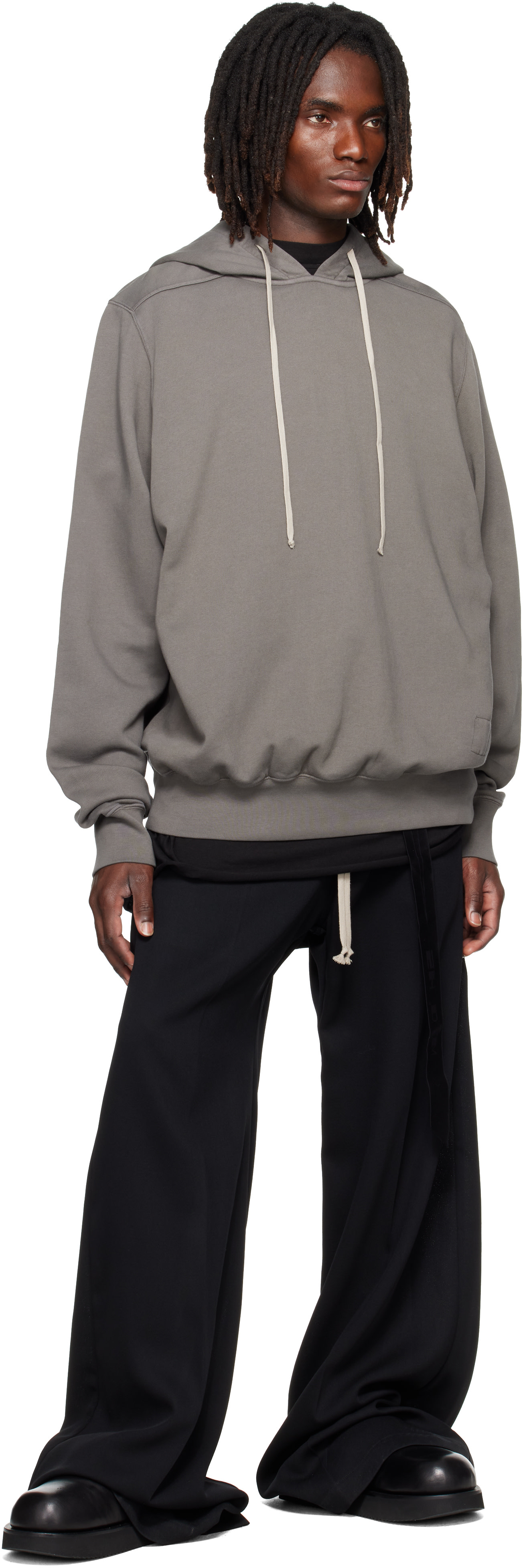 Rick Owens DRKSHDW: グレー Tower オーバーサイズ フーディ | SSENSE 日本