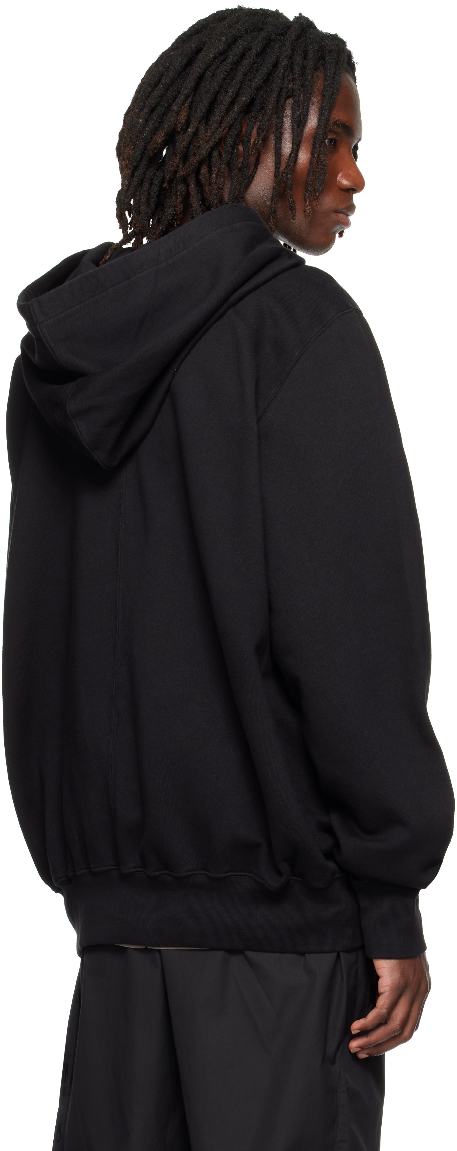 Rick Owens DRKSHDW: Black Tower Oversized Hoodie | SSENSE