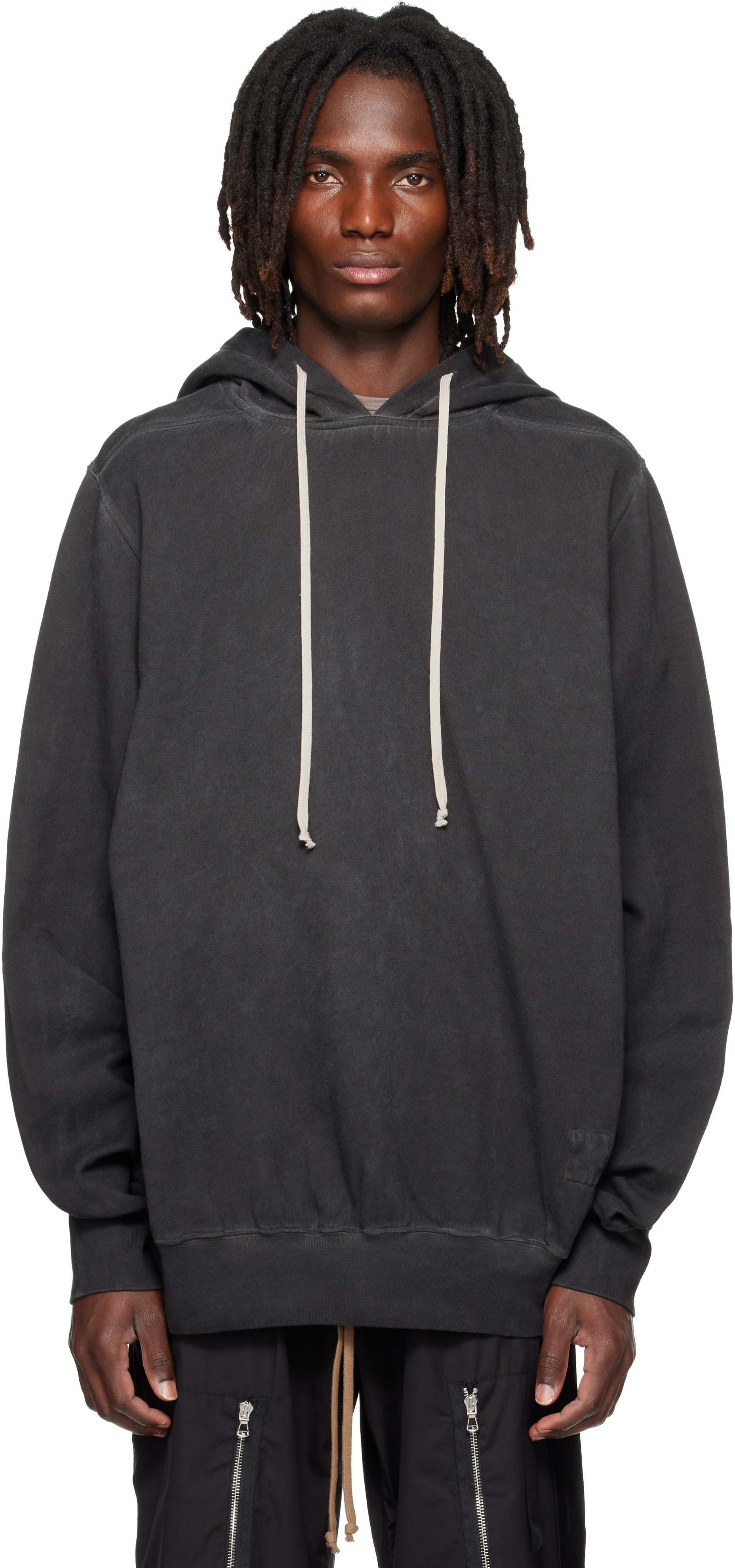 Rick Owens DRKSHDW: ブラック Tower オーバーサイズ フーディ