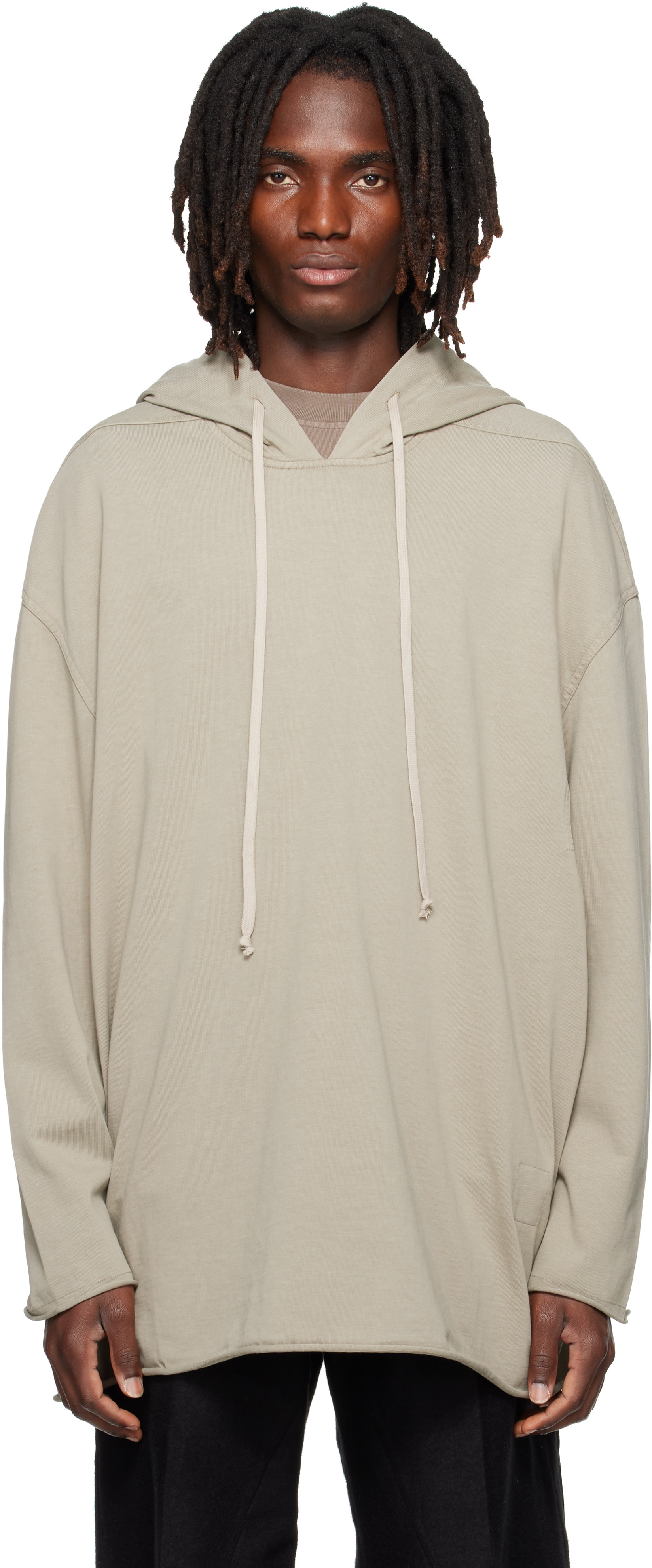 Rick Owens DRKSHDW - Pull à capuche Peter gris - Tower
