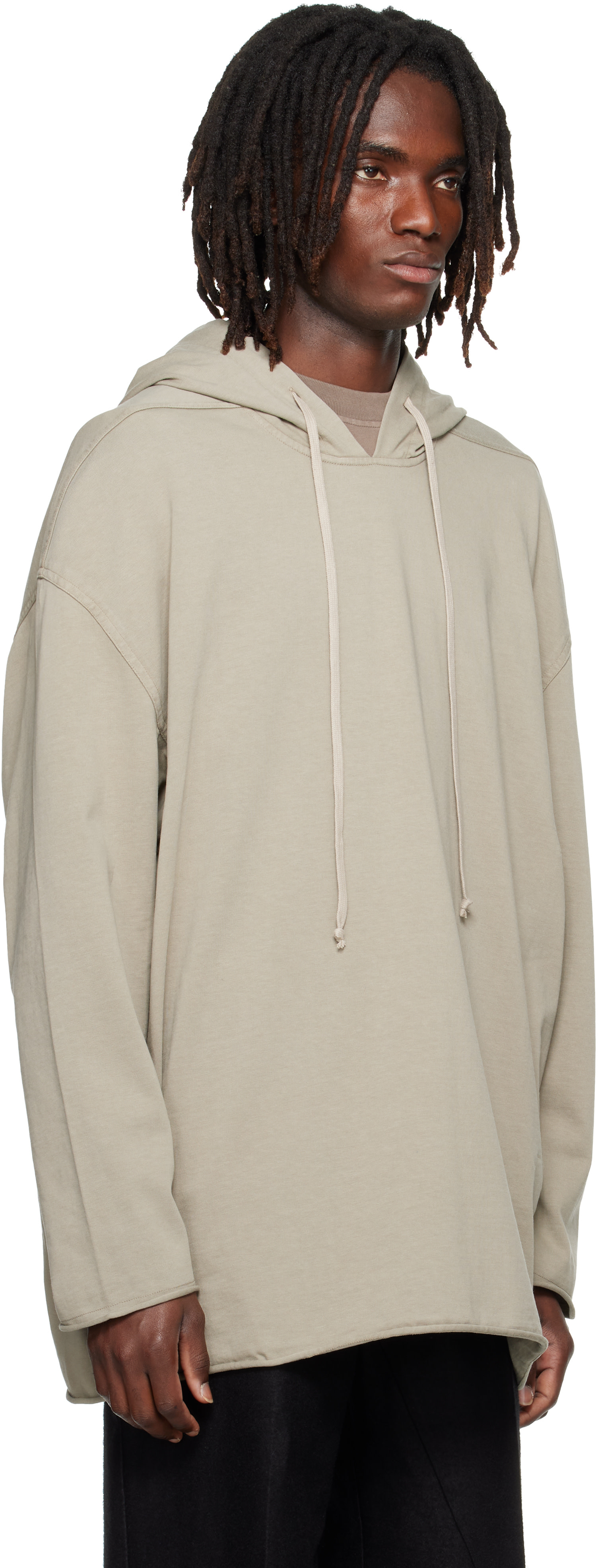 Rick Owens DRKSHDW - Pull à capuche Peter gris - Tower