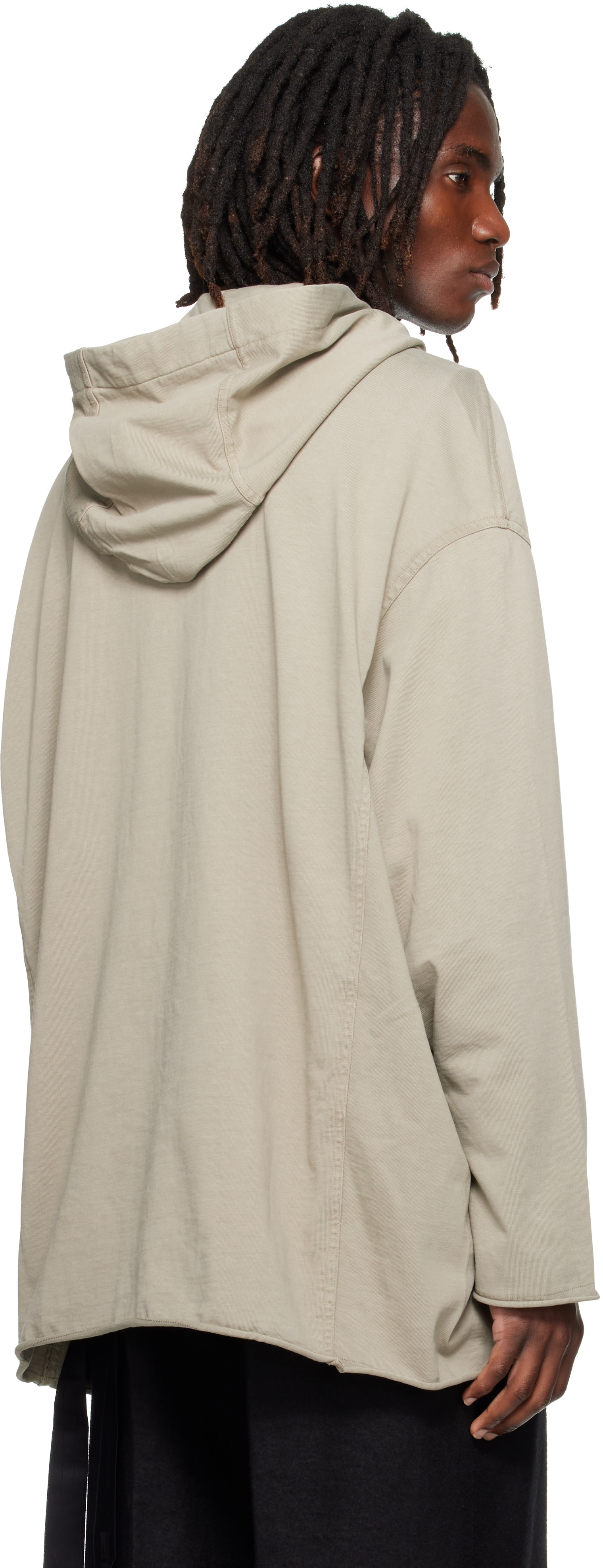 Rick Owens DRKSHDW - Pull à capuche Peter gris - Tower