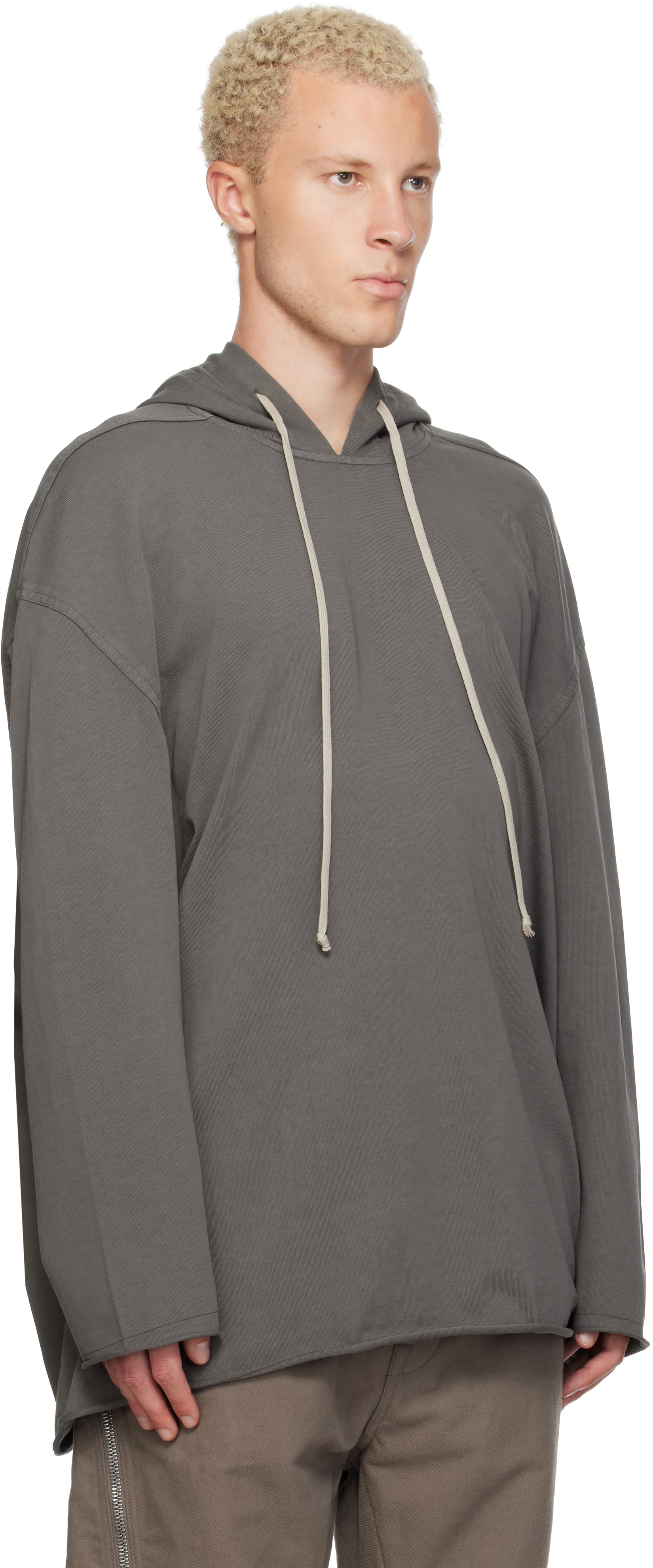 Rick Owens DRKSHDW - Pull à capuche Peter gris - Tower