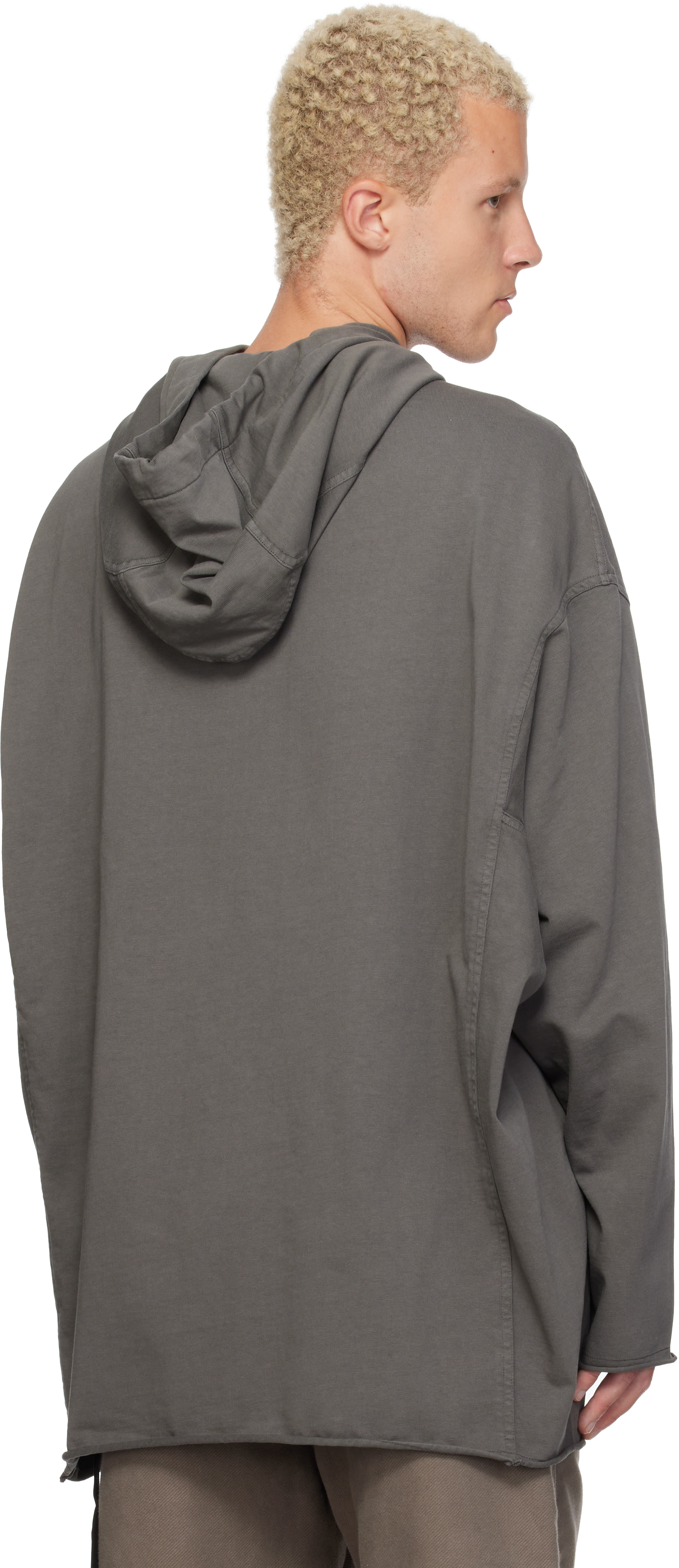 Rick Owens DRKSHDW - Pull à capuche Peter gris - Tower