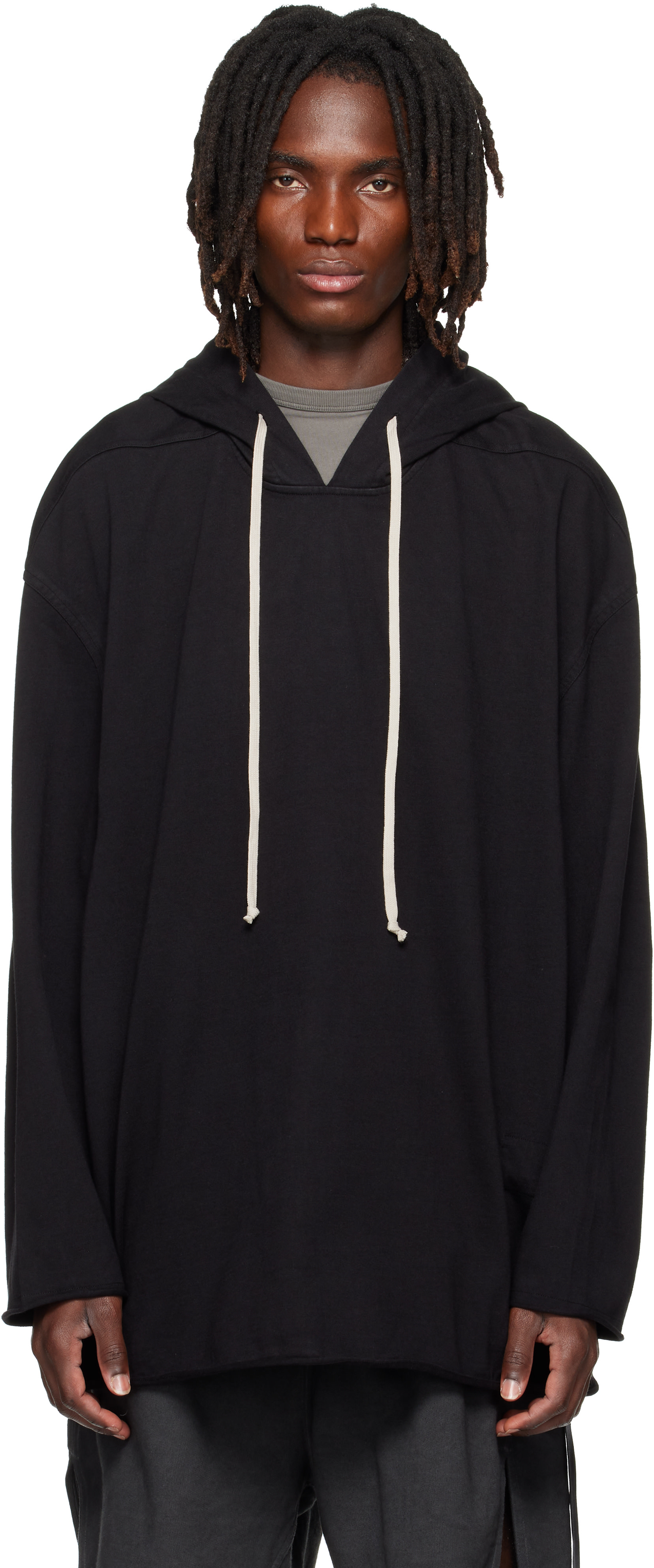 Rick Owens DRKSHDW - Pull à capuche Peter noir - Tower