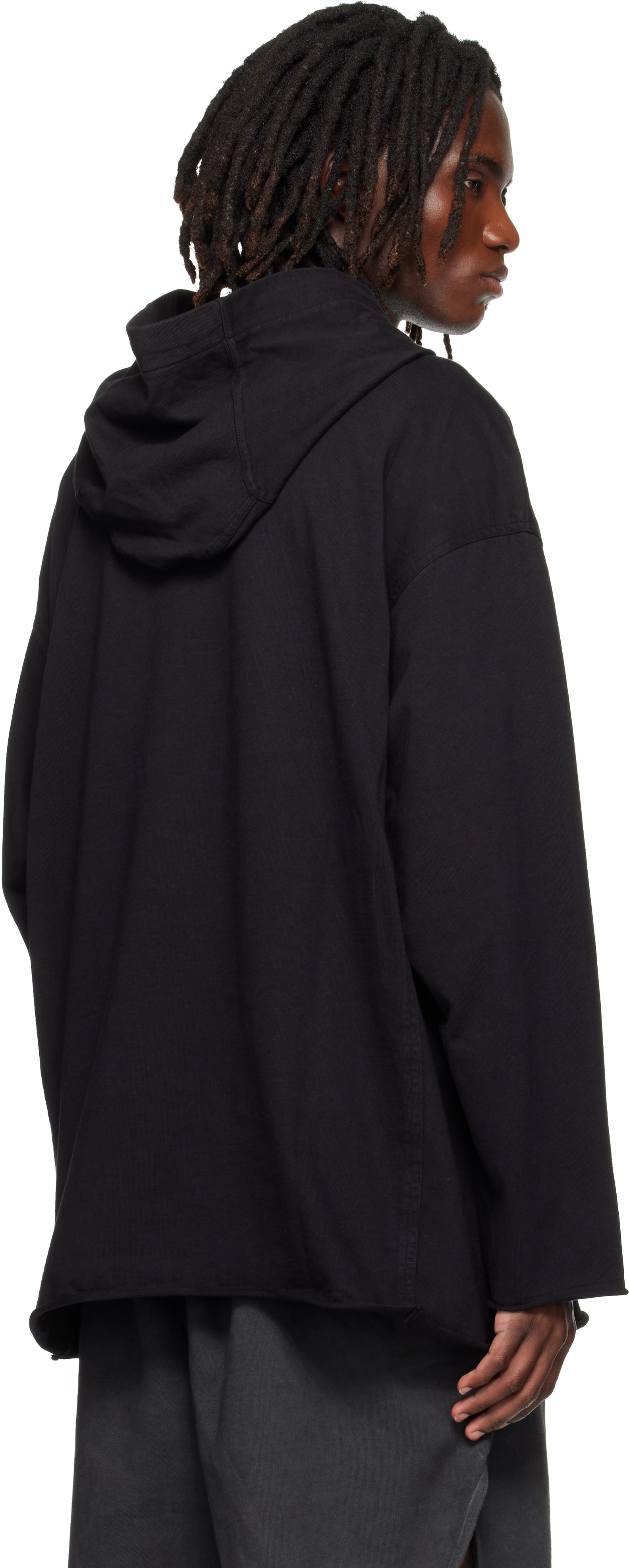 Rick Owens DRKSHDW - Pull à capuche Peter noir - Tower