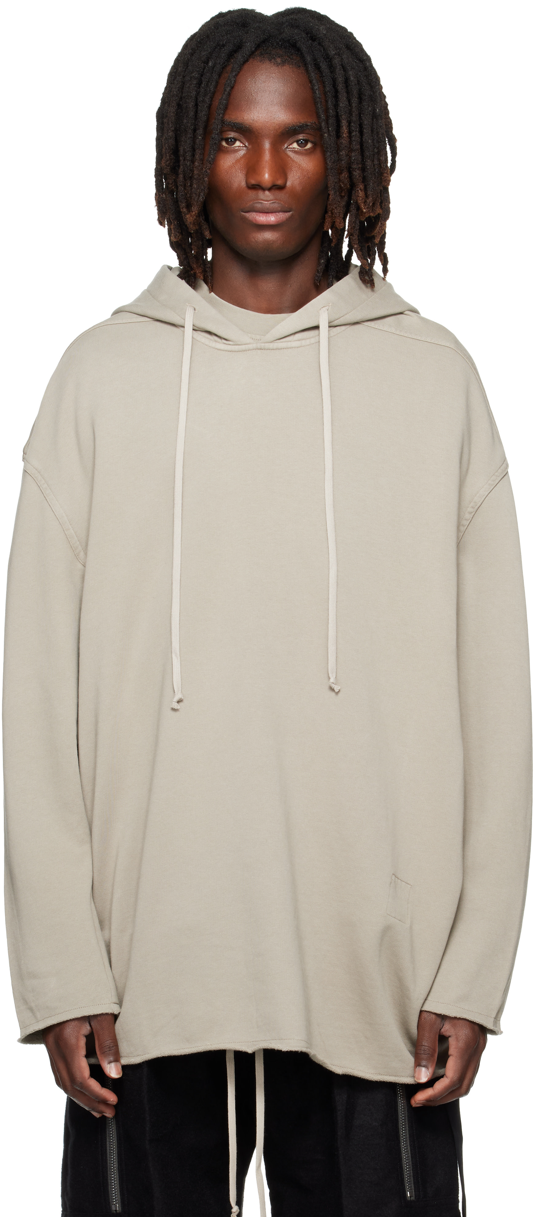 Rick Owens DRKSHDW - Pull à capuche Peter gris - Tower