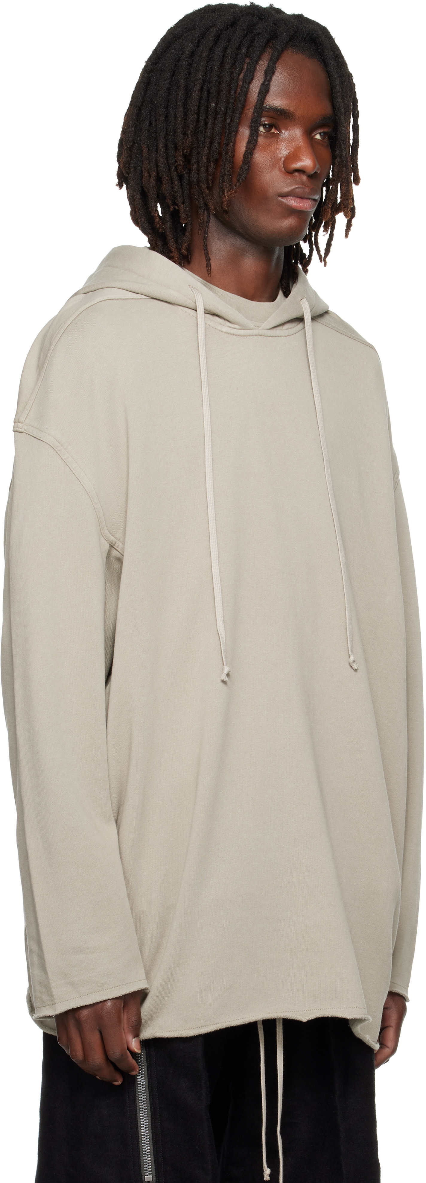 Rick Owens DRKSHDW - Pull à capuche Peter gris - Tower